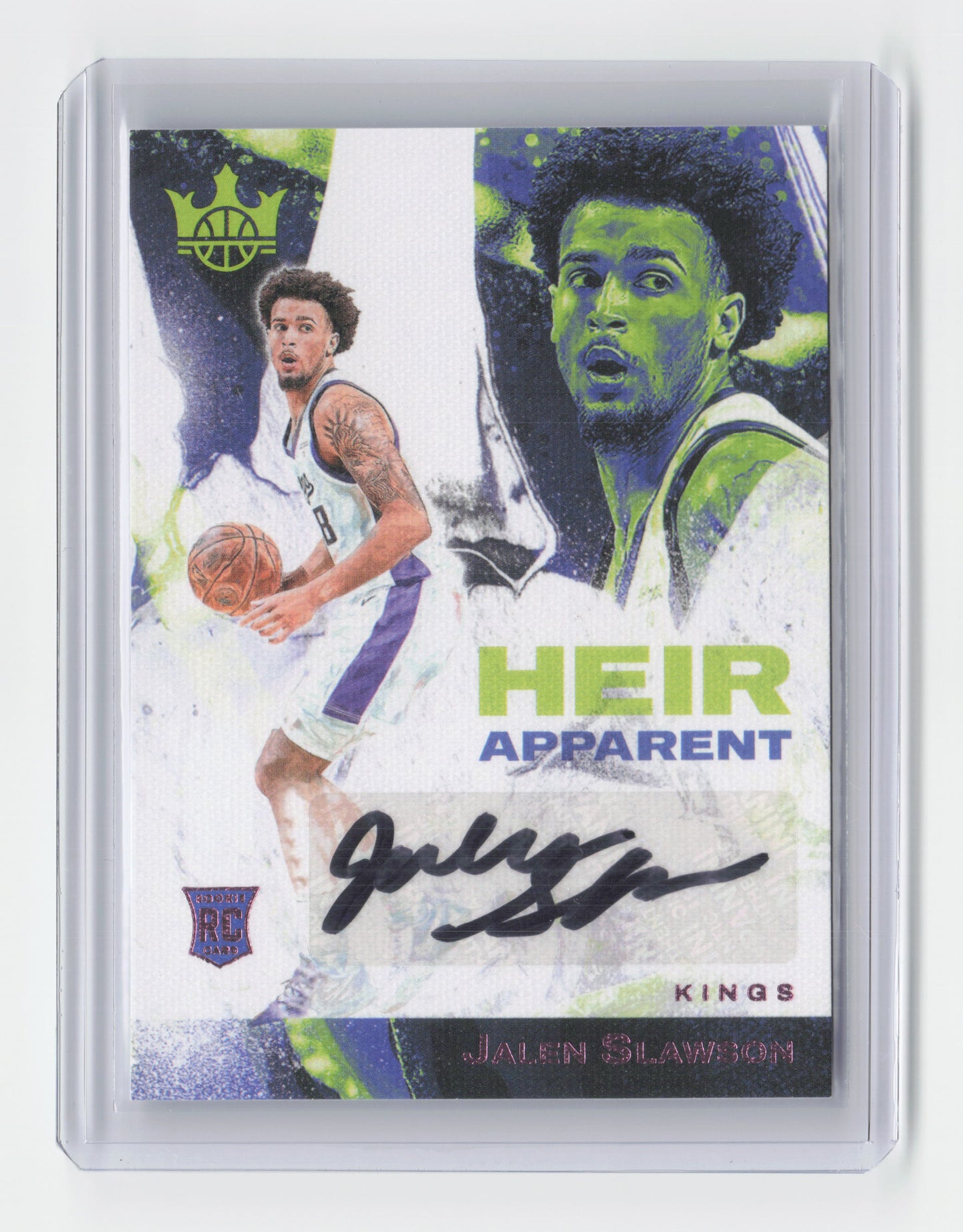 2023-24 JALEN SLAWSON Heir Apparent RC Autograph Pink 7/8 Court Kings #HA-SLA