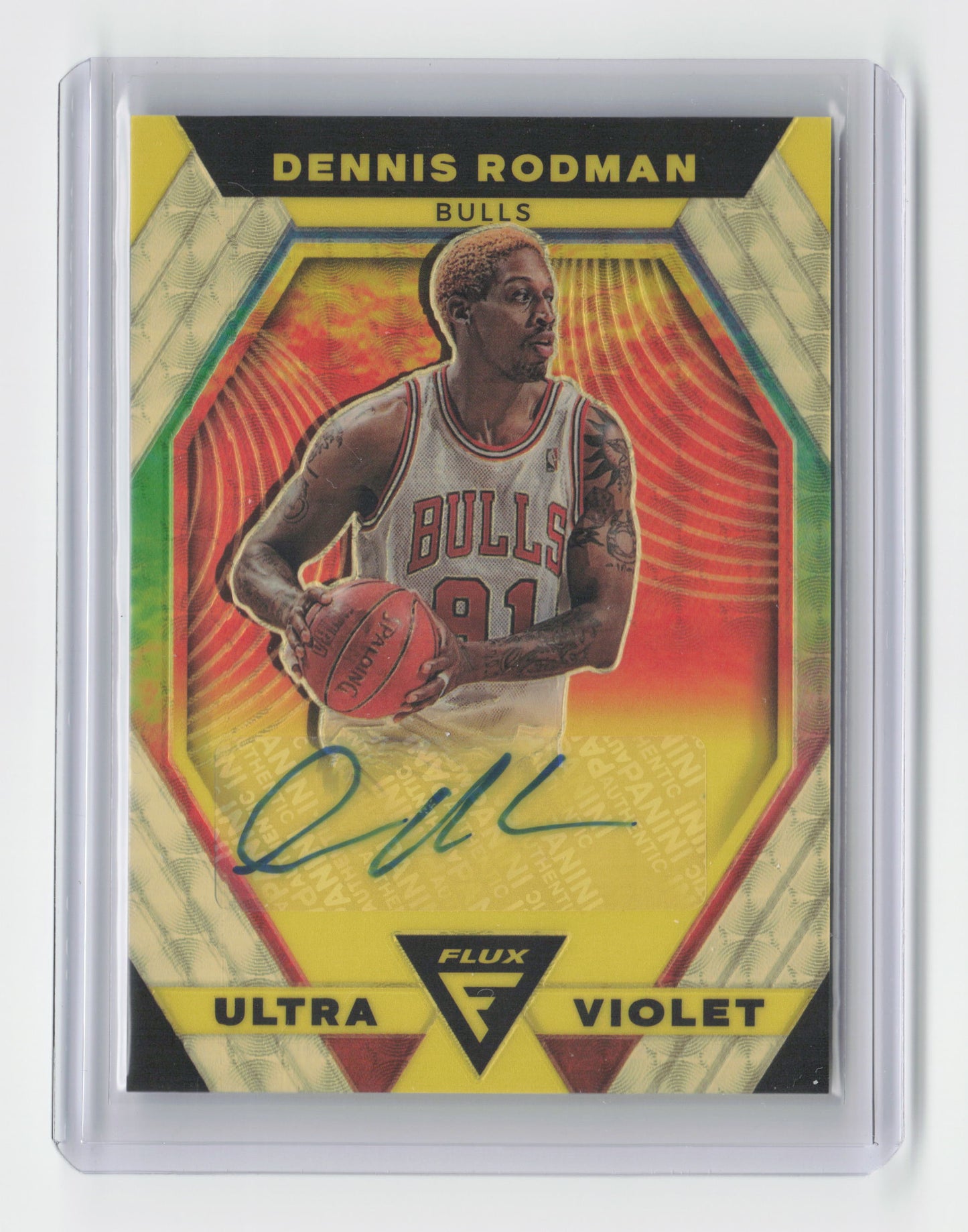 2022-23 DENNIS RODMAN Gold Vinyl 1/1 Autograph SSP Flux Bulls #UVS-DRO