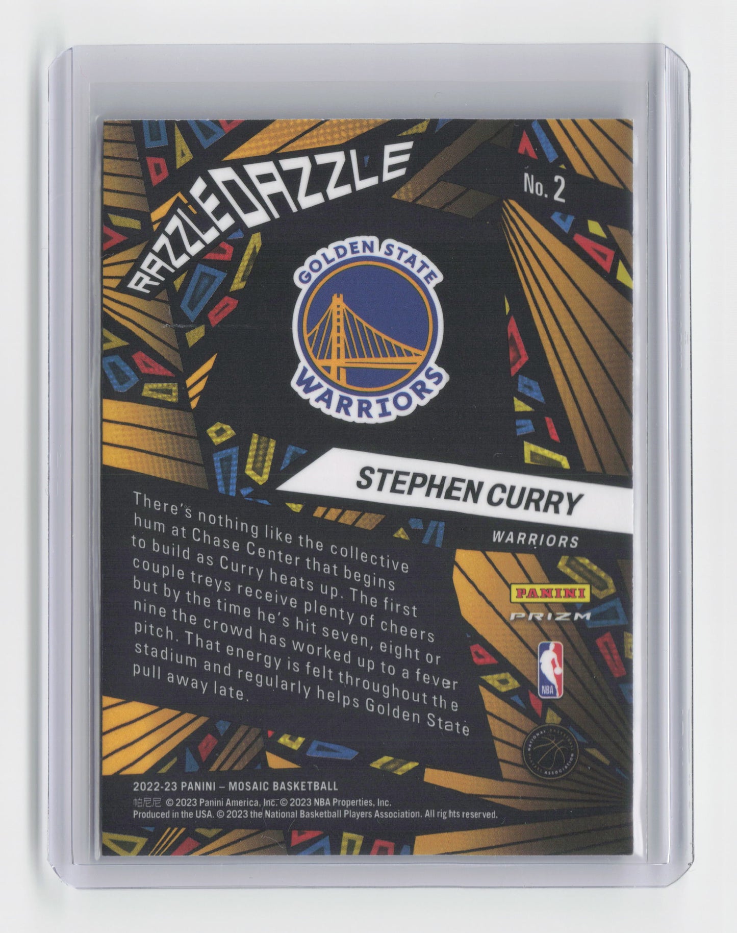 2022-23 STEPHEN CURRY Razzle Dazzle SSP Mosaic Warriors #2