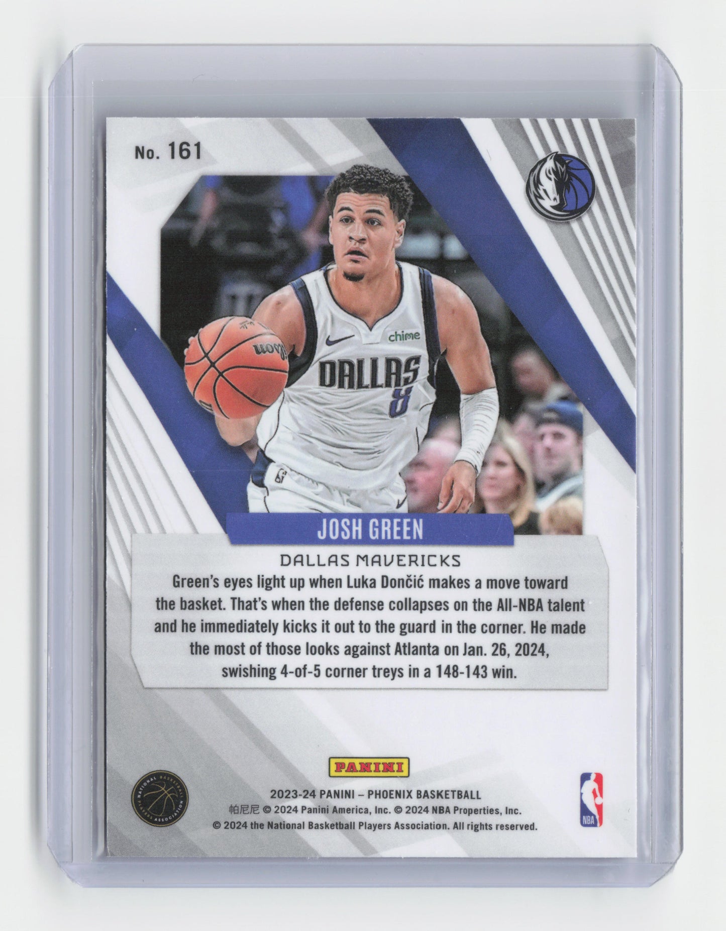 2023-24 JOSH GREEN Colour Burst SP - Phoenix - Mavericks #161
