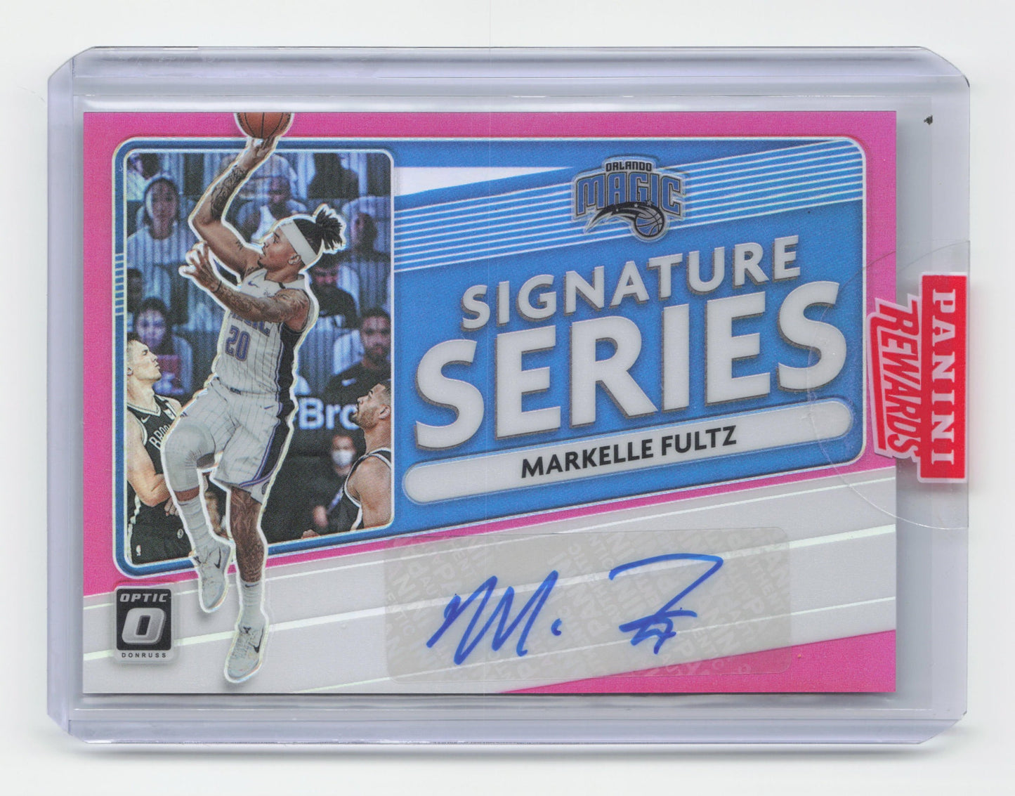 2020-21 MARKELLE FULTZ Signature Series Pink 13/25 Optic Magic #SS-MFU