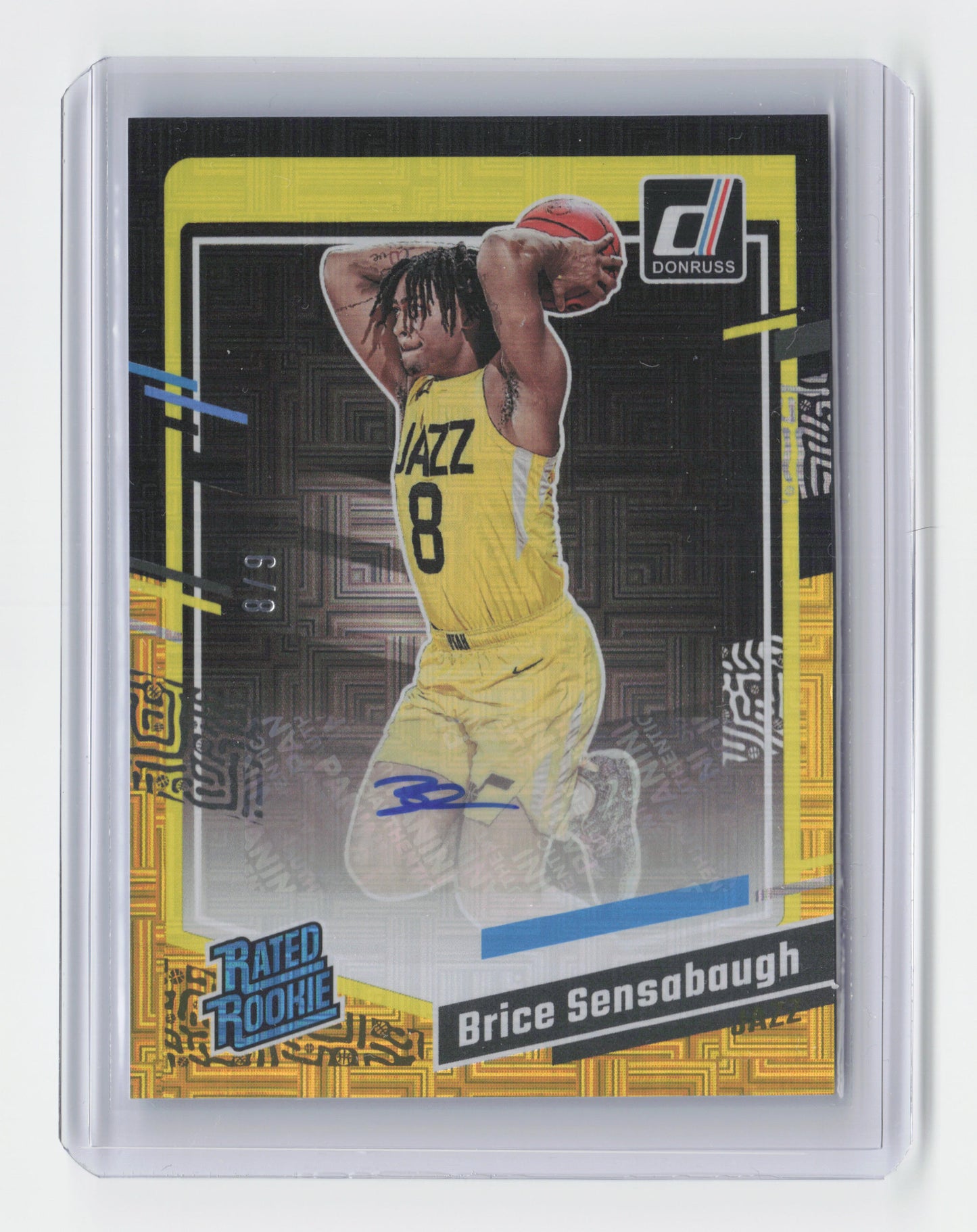 2023-24 BRICE SENSABAUGH Black/Gold 6/8 Mojo Choice Optic Jazz #292