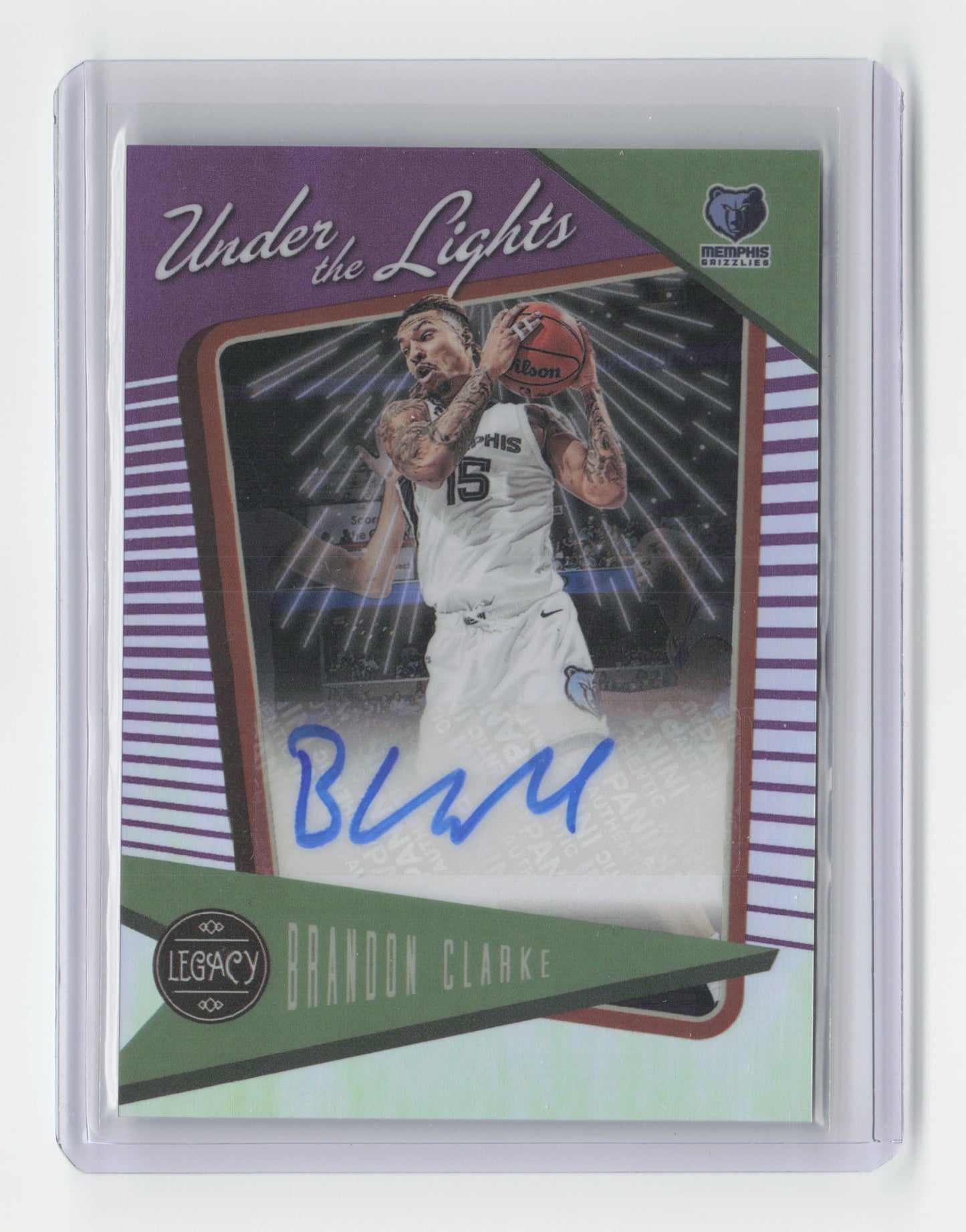 2022-23 BRANDON CLARKE Under the Lights Auto 49/49 Grizzlies #ULA-BCK