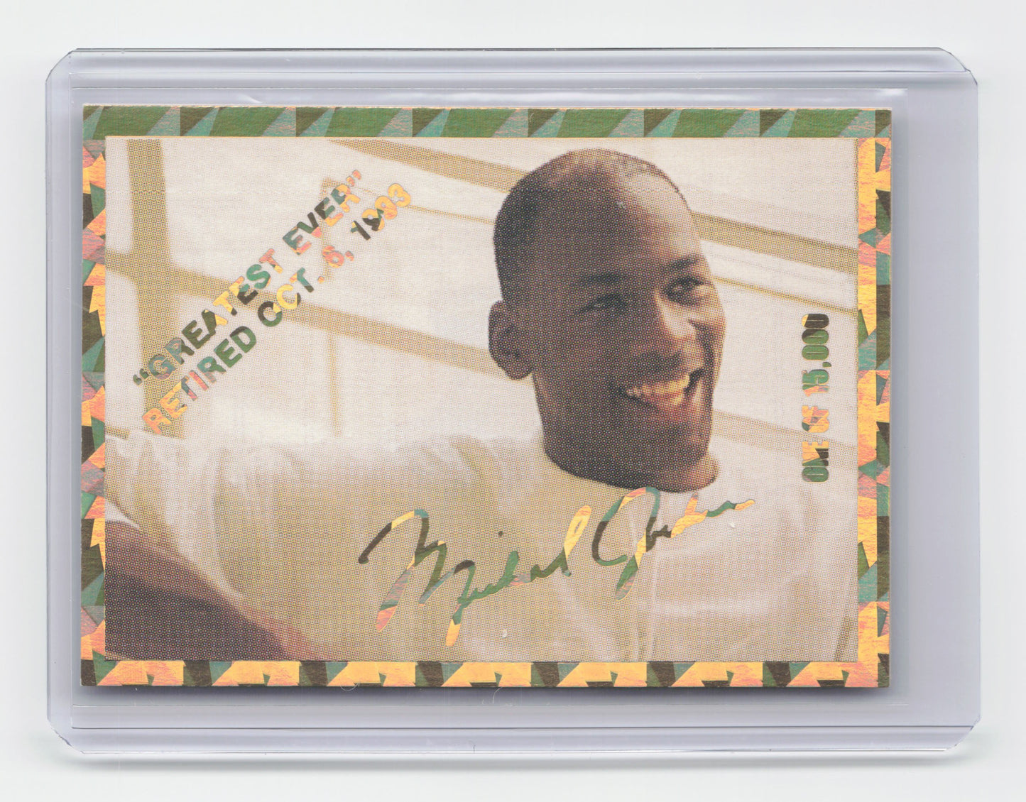 1993 MICHAEL JORDAN Greatest Ever Gold Foil Oct 6 1/15000 Promo Card