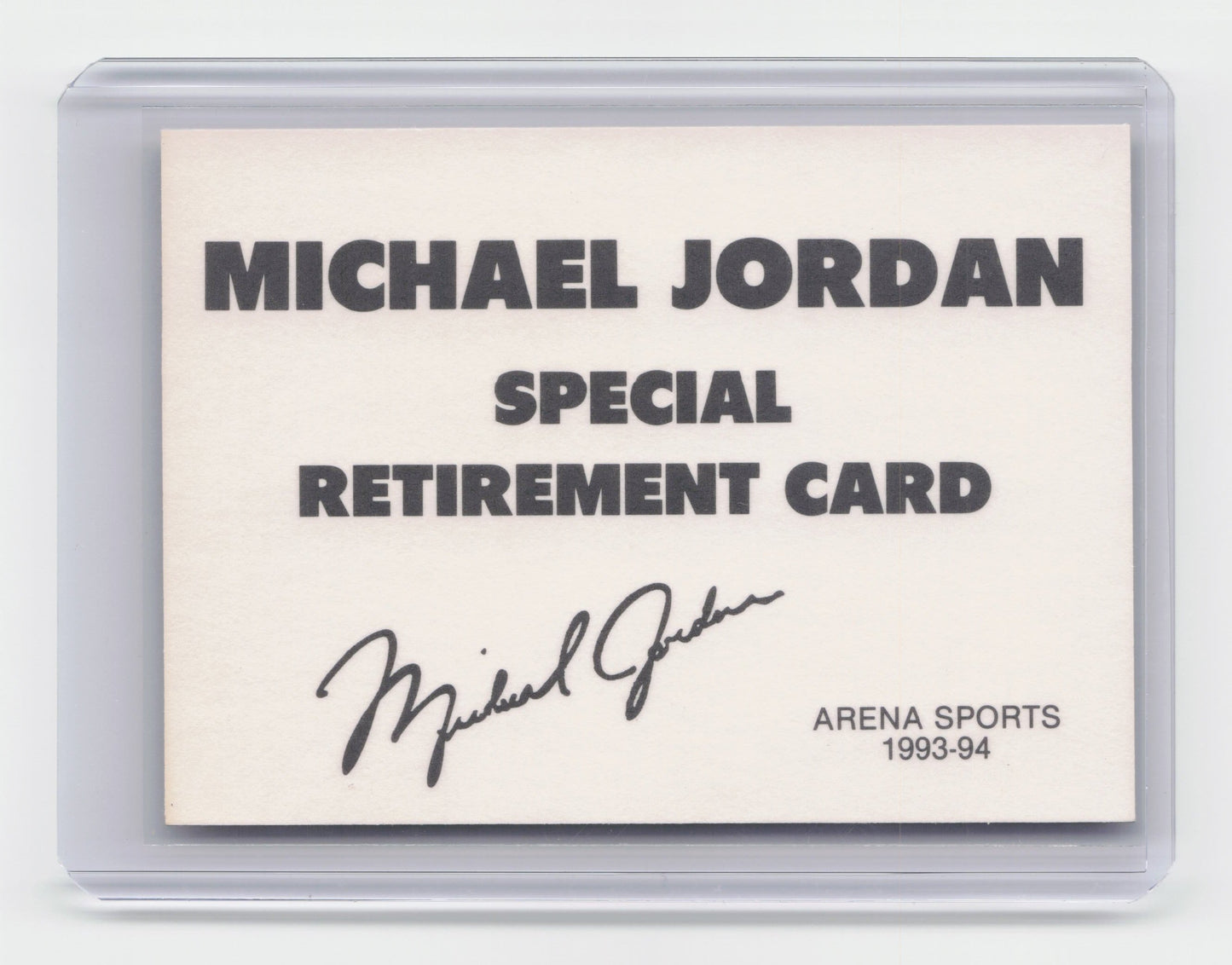 1993 MICHAEL JORDAN Greatest Ever Gold Foil Oct 6 1/15000 Promo Card