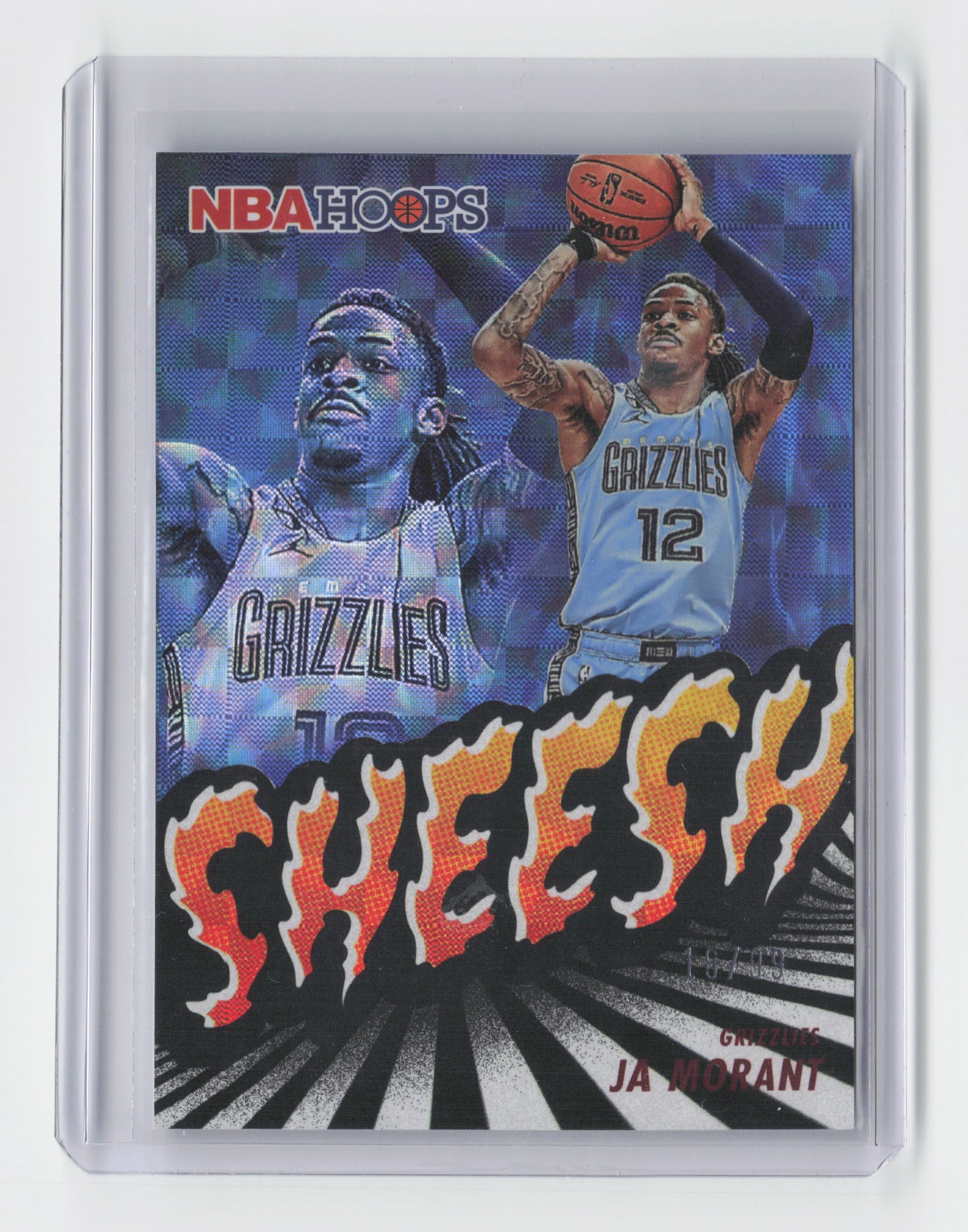 2023-24 JA MORANT Sheesh Red 16/99 Hoops Grizzlies #7