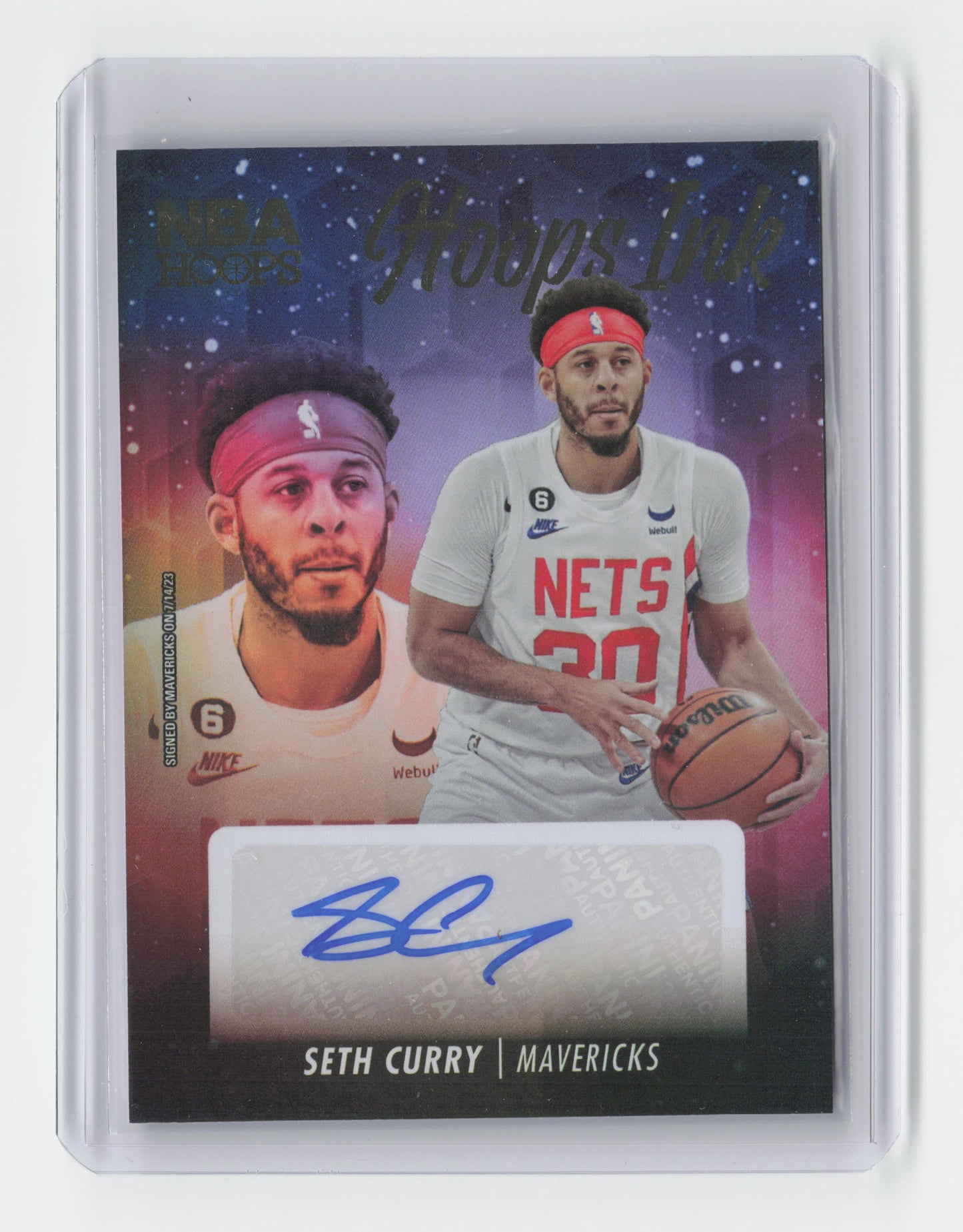 2023-24 SETH CURRY Hoops Ink Mavericks #HI-CRR