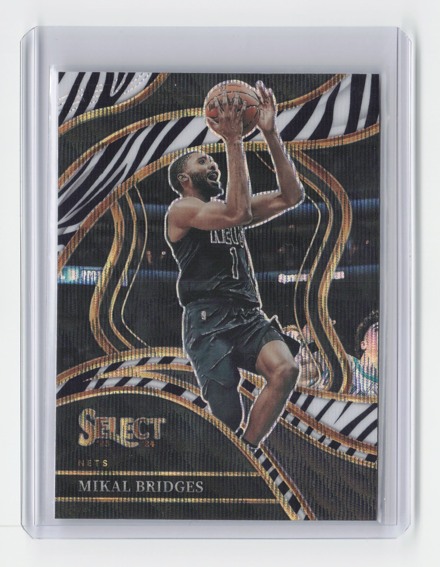 2023-24 MIKAL BRIDGES Court Side Zebra SSP Case Hit Select Nets #234