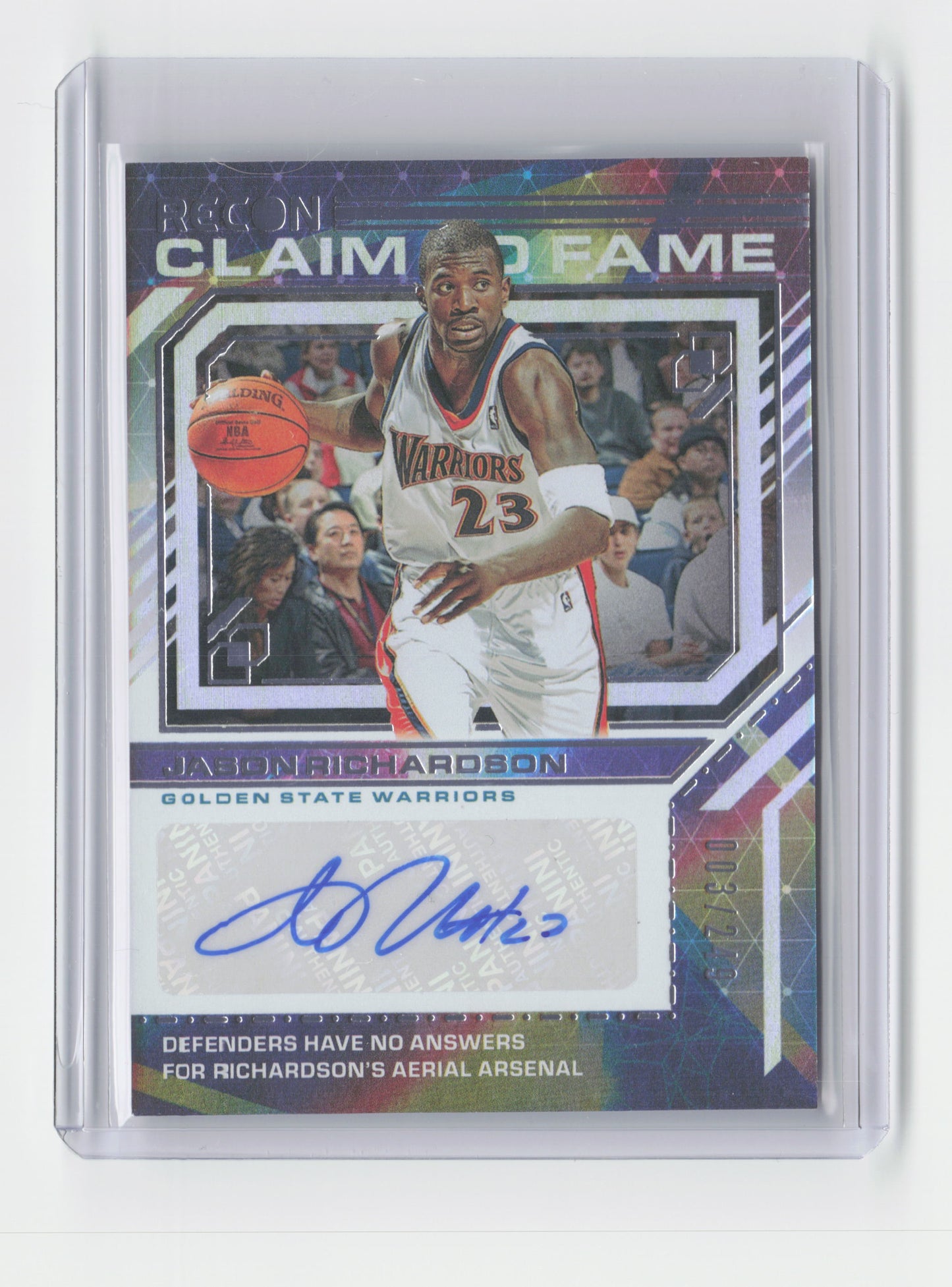 2023-24 JASON RICHARDSON Claim To Fame Autograph 003/249 Warriors #CFS-JRS