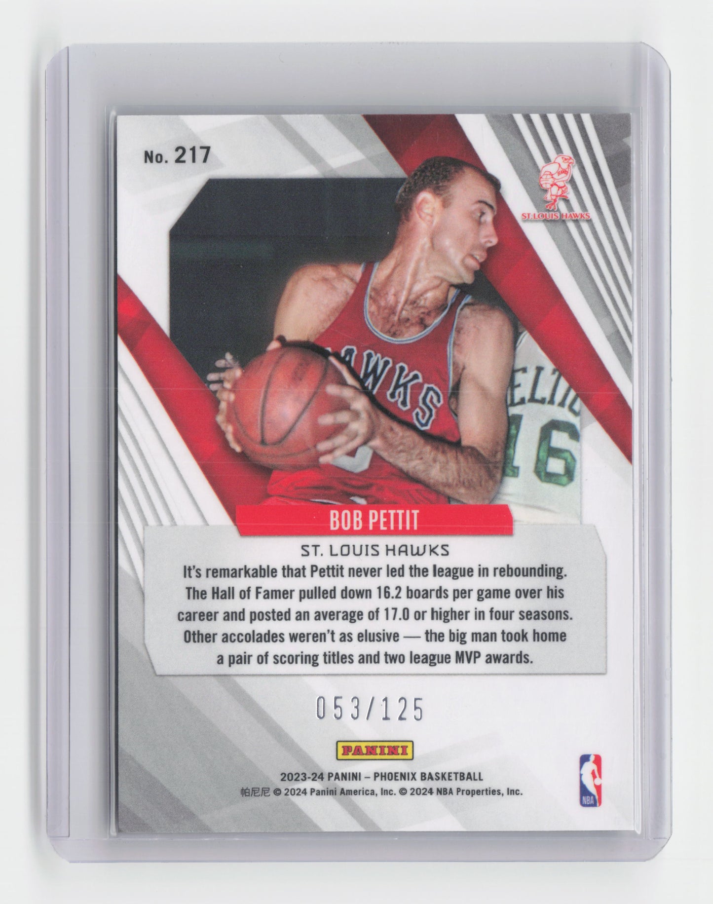 2023-24 BOB PETTIT Seismic Insert 53/125 Phoenix - Warriors #217