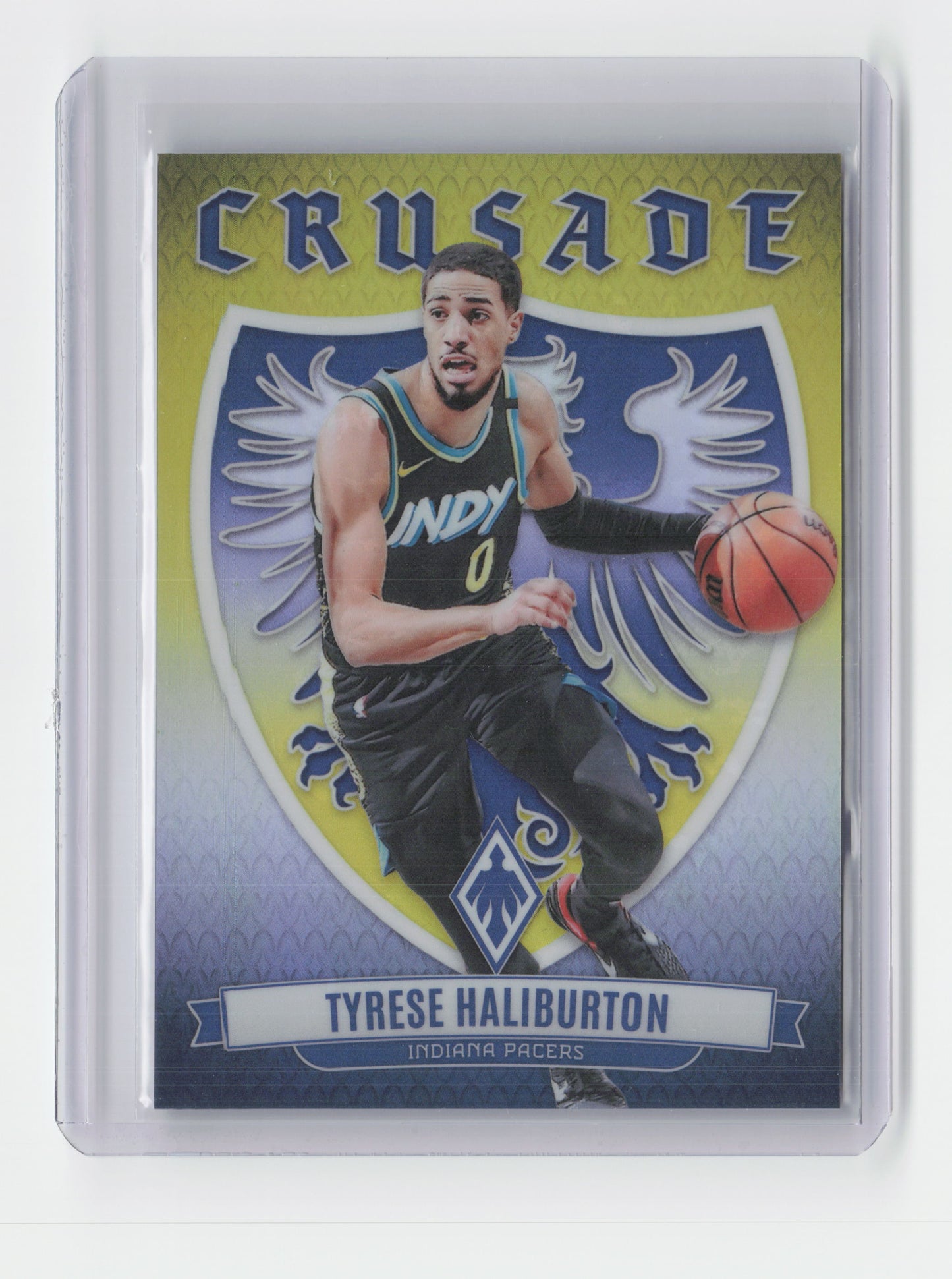2023-24 TYRESE HALIBURTON Yellow Crusade Insert 08/35 - Phoenix - Pacers #19