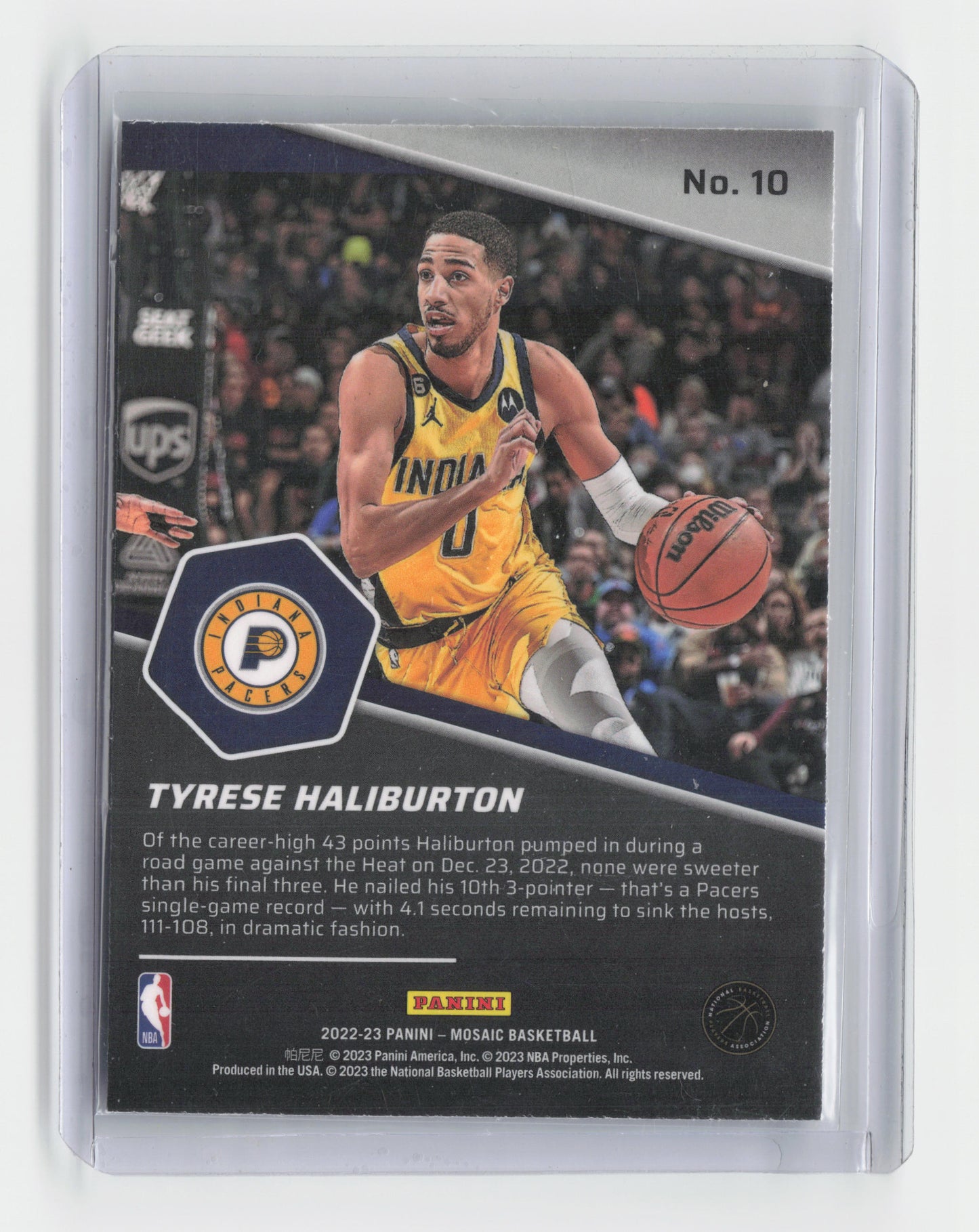 2022-23 TYRESE HALIBURTON Breakaway Insert - Mosaic - Pacers #10