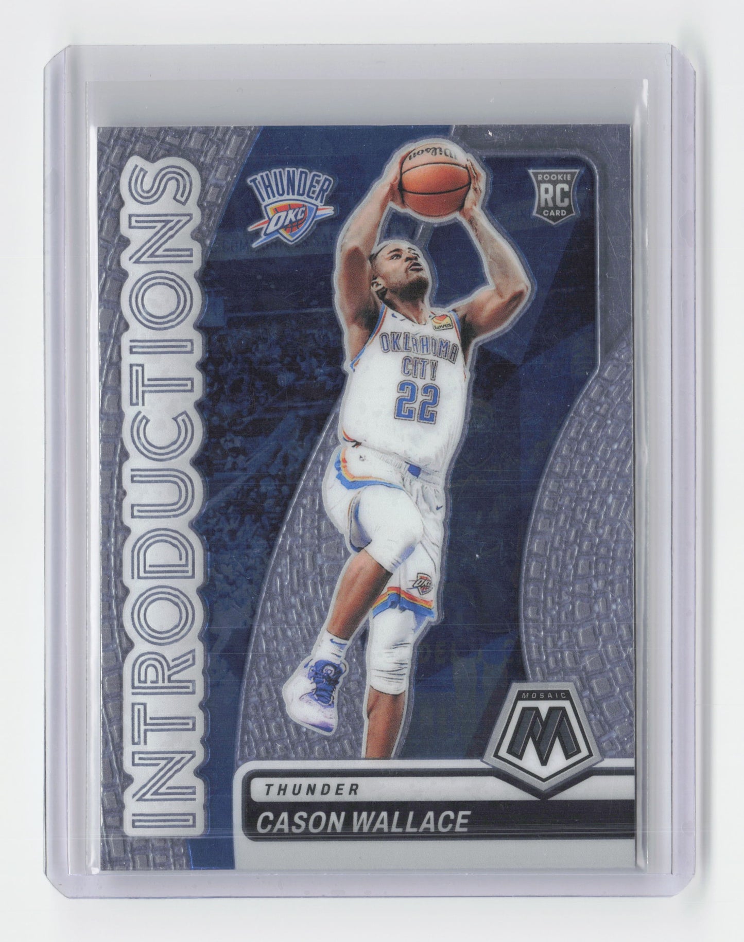 2023-24 CASON WALLACE Introductions Insert - Mosaic - OKC #9