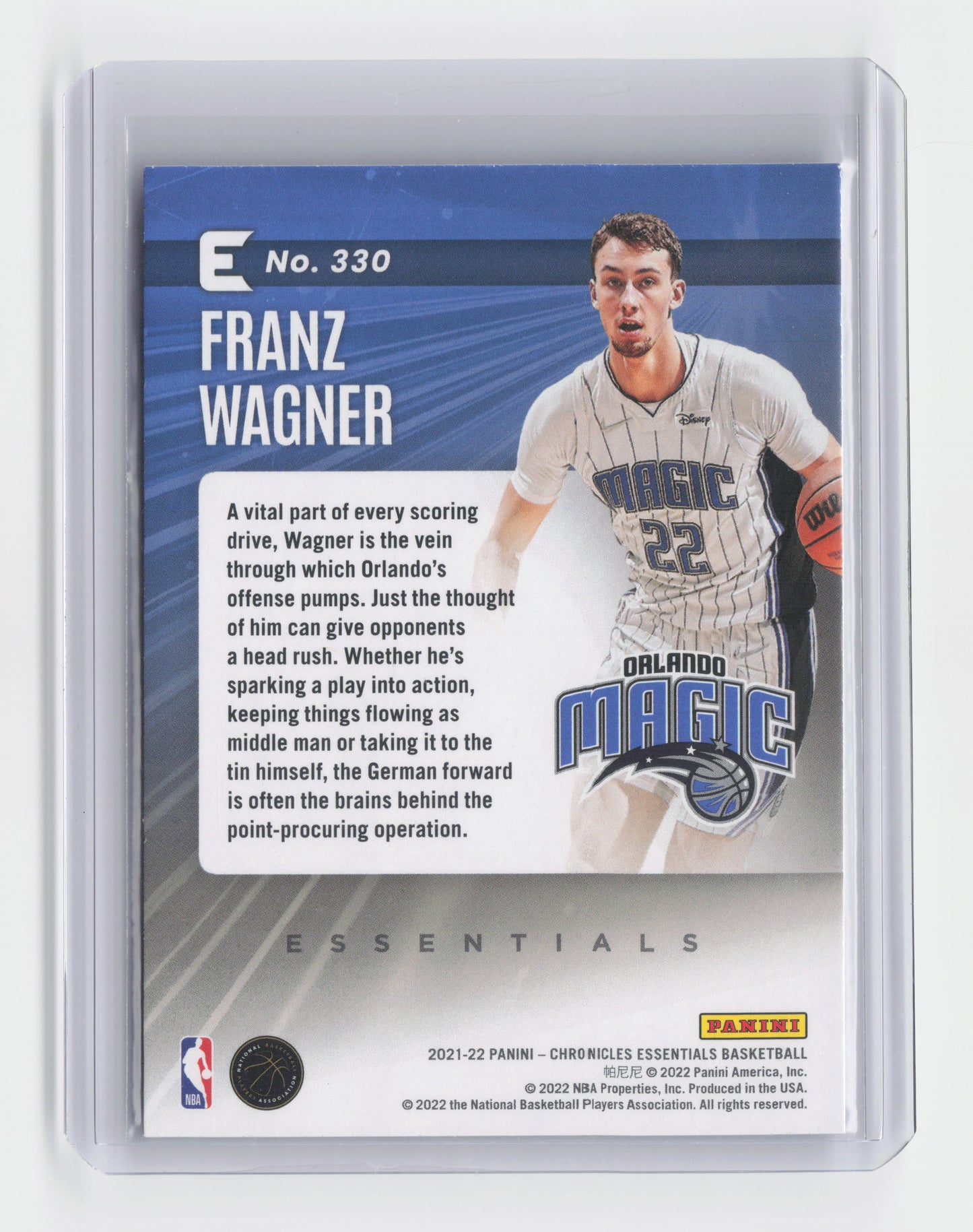 2021-22 FRANZ WAGNER Rookie - Chronicles - Magic #330