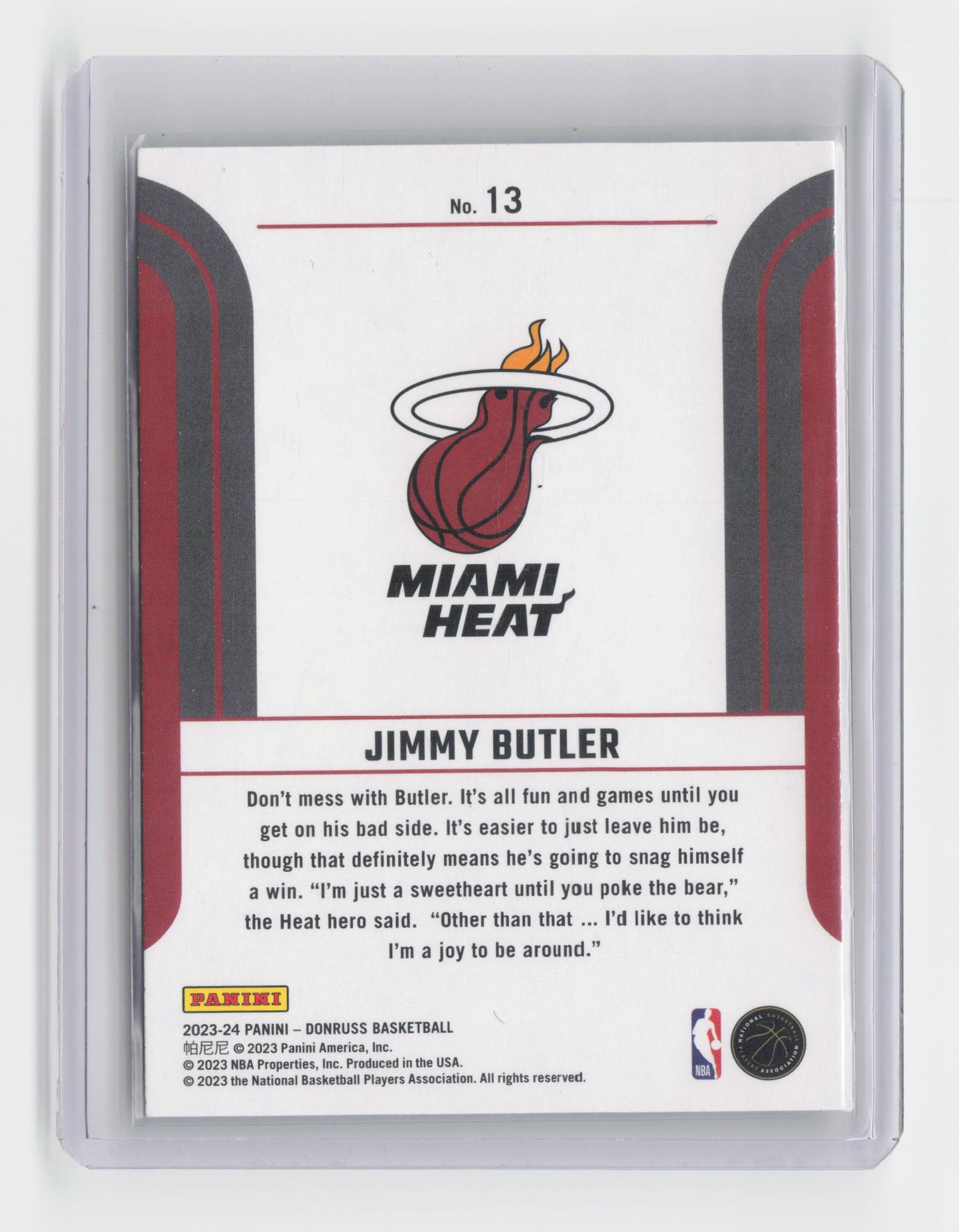 2023-24 JIMMY BUTLER Franchise Features - Donruss - Heat - #13