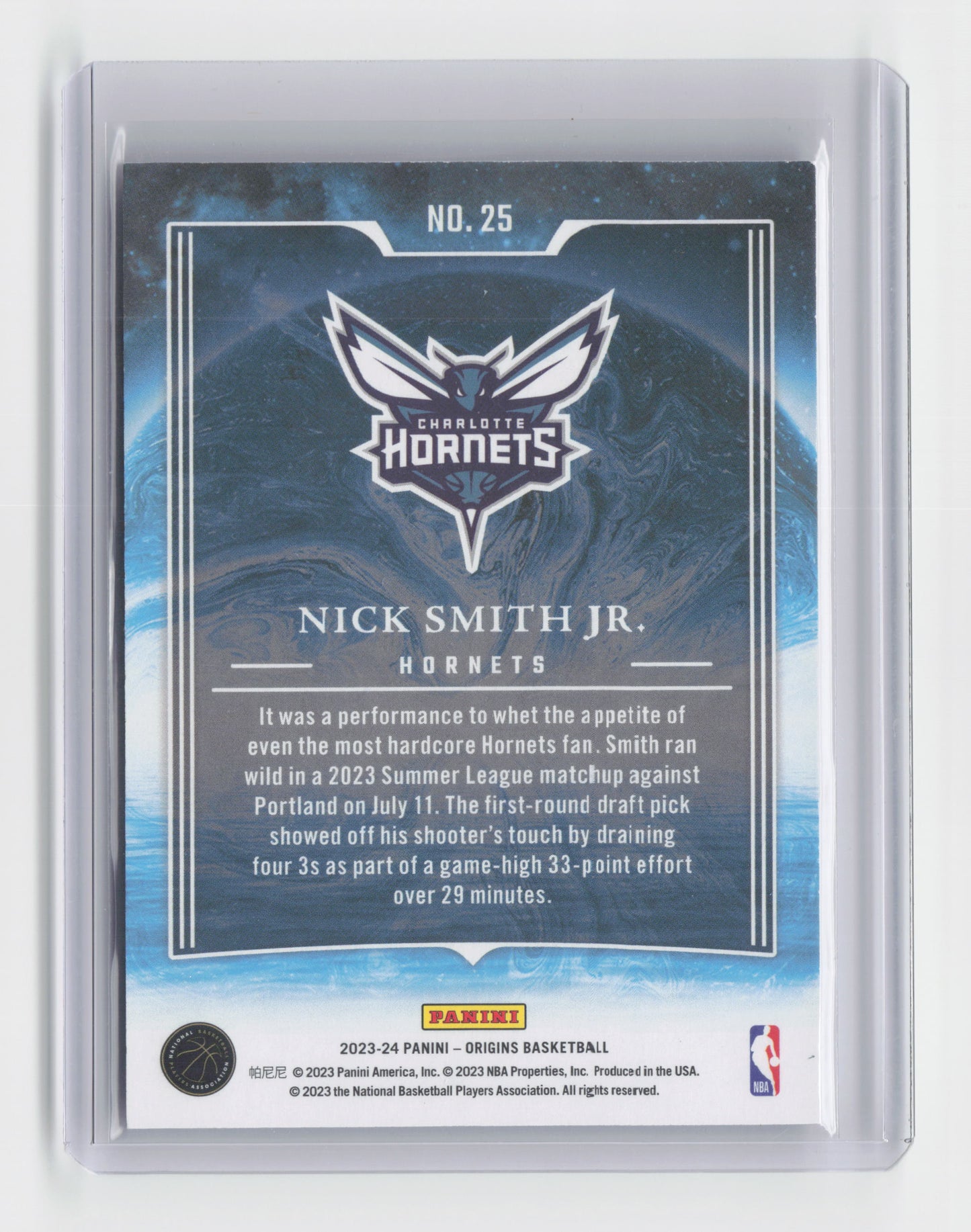 2023-24 NICK SMITH JR. Rookie Taking the Leap - Origins - Hornets - #25
