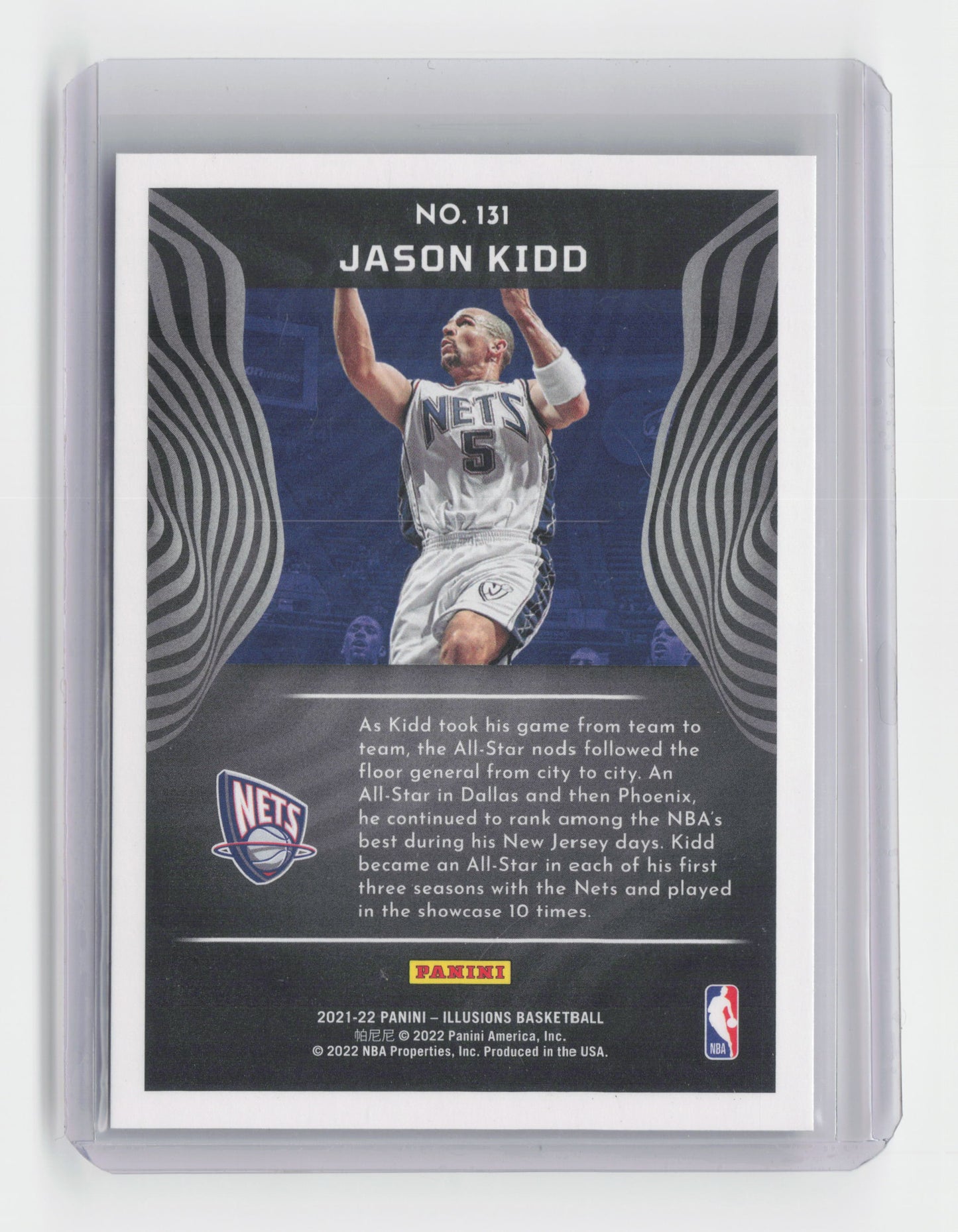 2021-22 JASON KIDD Red 75/99 - Illusions - Nets - #131