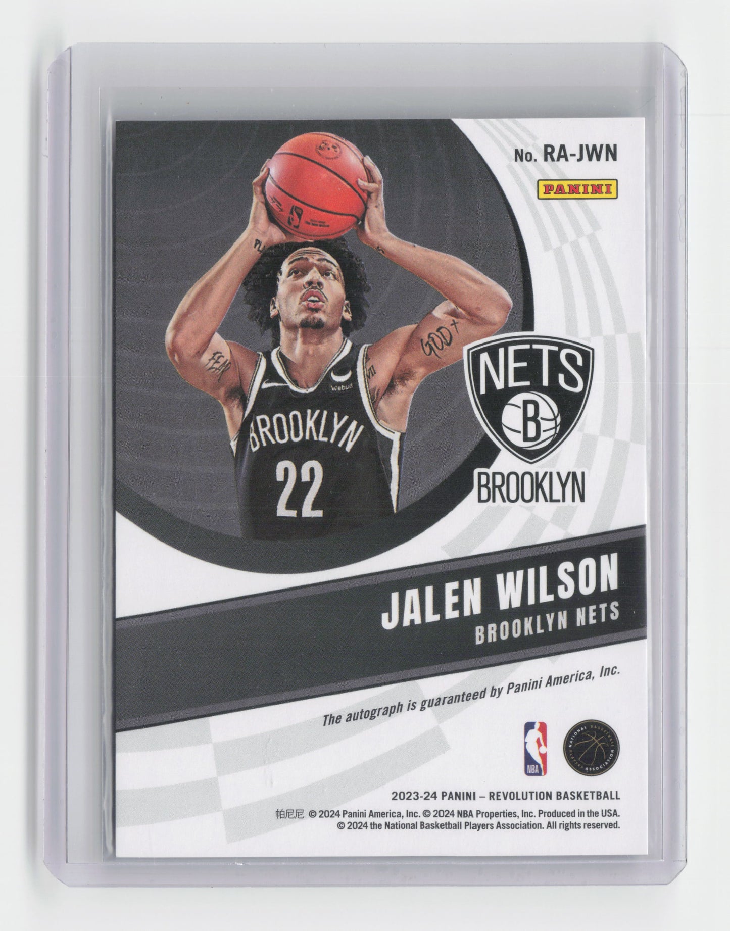 2023-24 JALEN WILSON Rookie Auto - Revolution - Nets