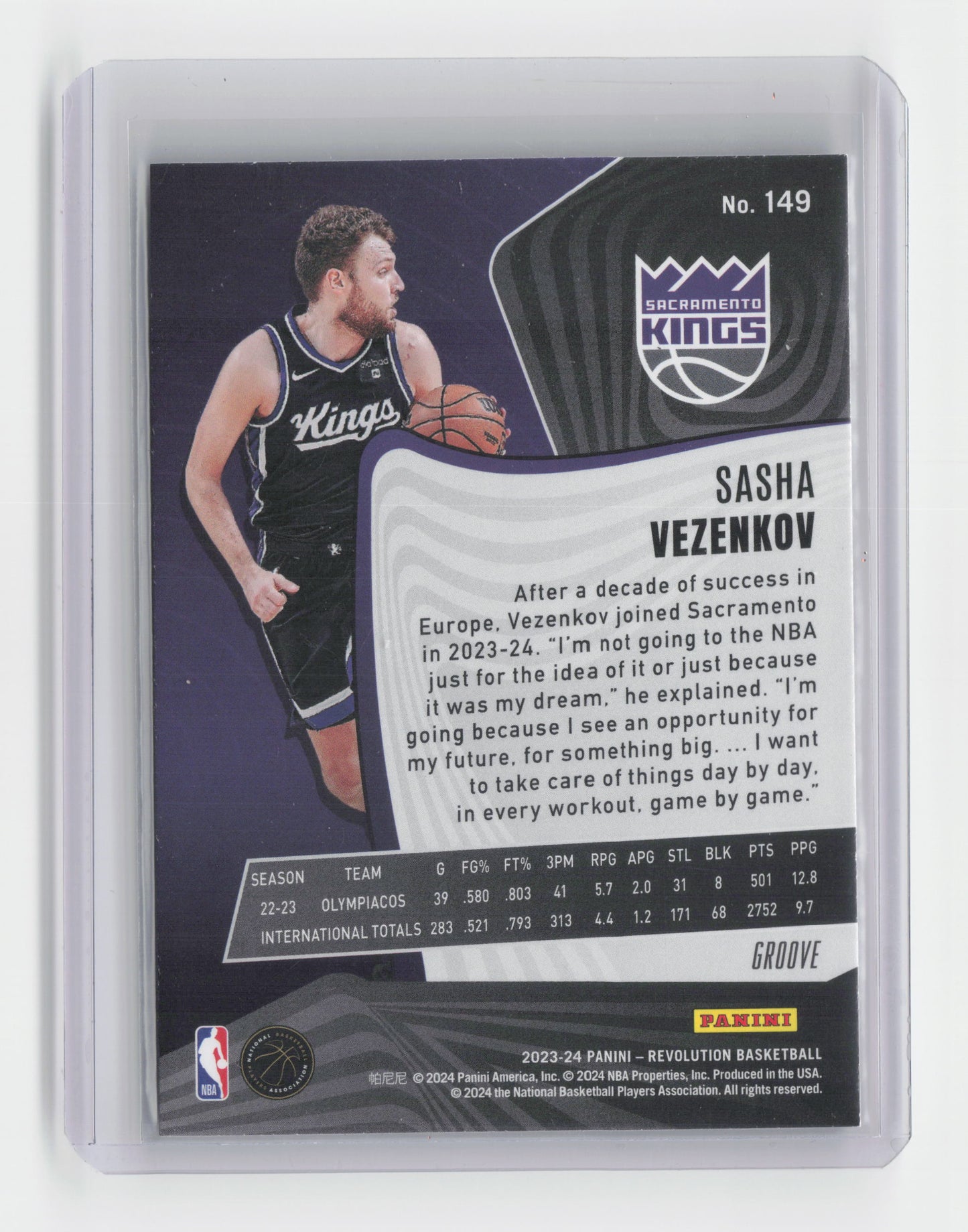 2021-22 SHASHA VEZENKOV Rookie Groove - Revolution - Kings - #149