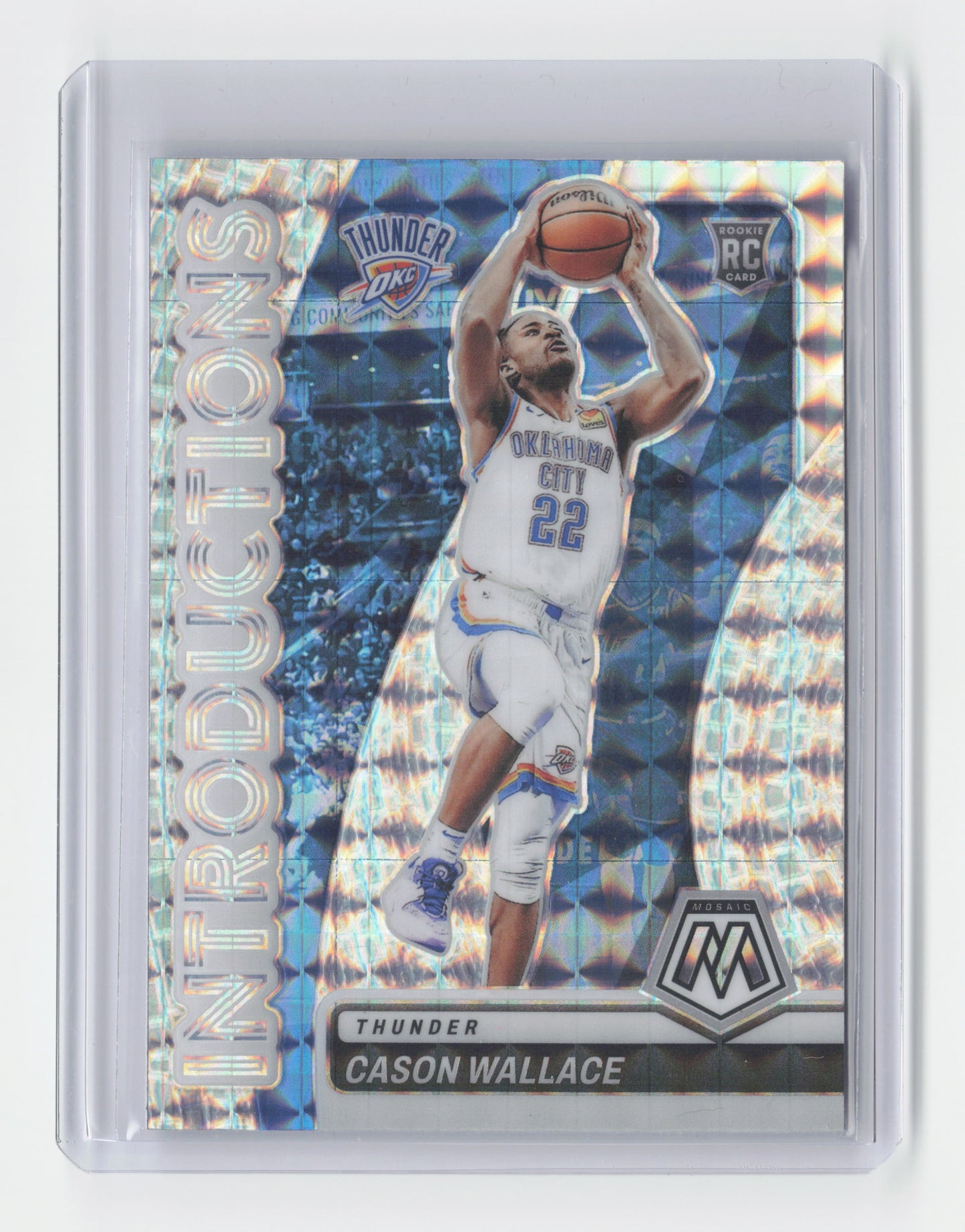 2023-24 CASON WALLACE - Introductions Mosaic Insert - Mosaic- OKC #9