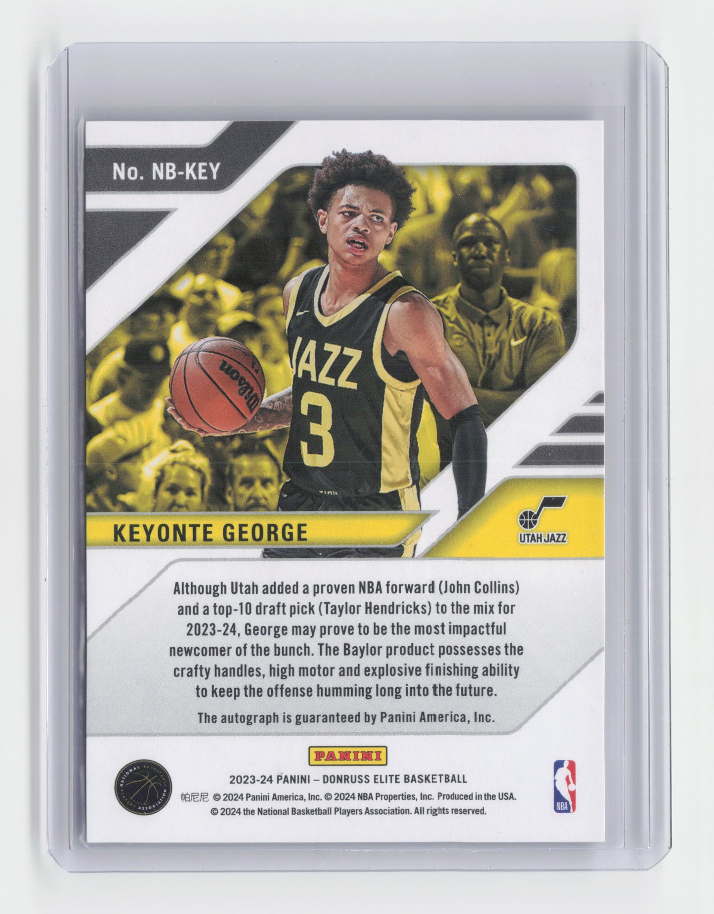 2023-24 KEYONTE GEORGE - New Breed Autograph - Elite - Jazz