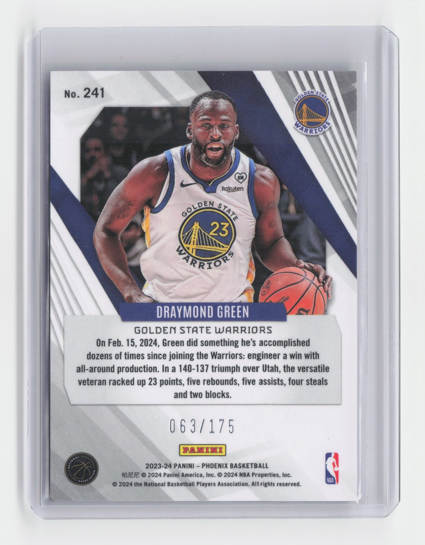 2023-24 DRAYMOND GREEN Pink 63/175 - Phoenix - Warriors #241