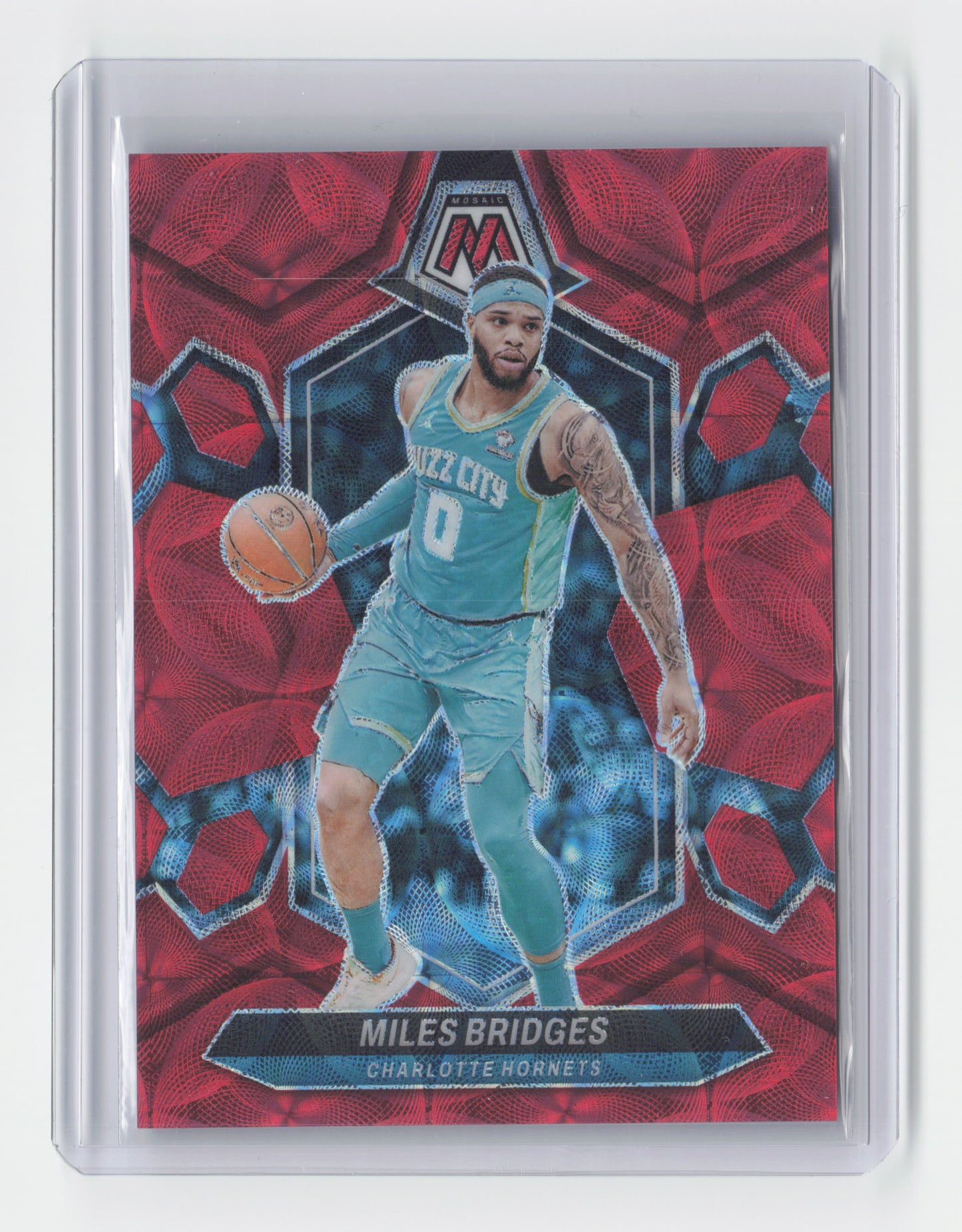 2023-24 MILES BRIDGES - Red 3/75 - Mosaic International Hobby - Hornets #108