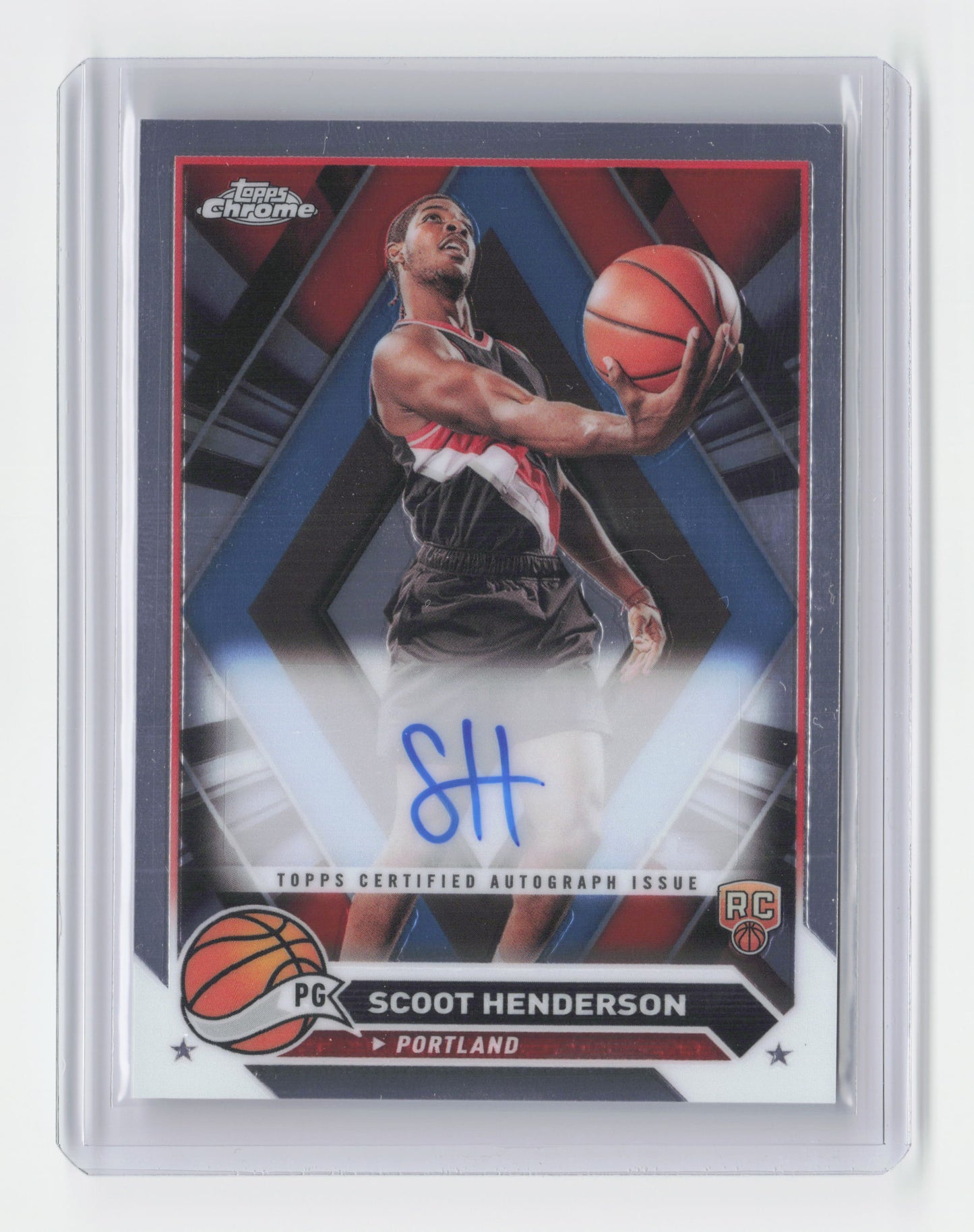 2023-24 SCOOT HENDERSON - Autograph - Topps Chrome - Blazers