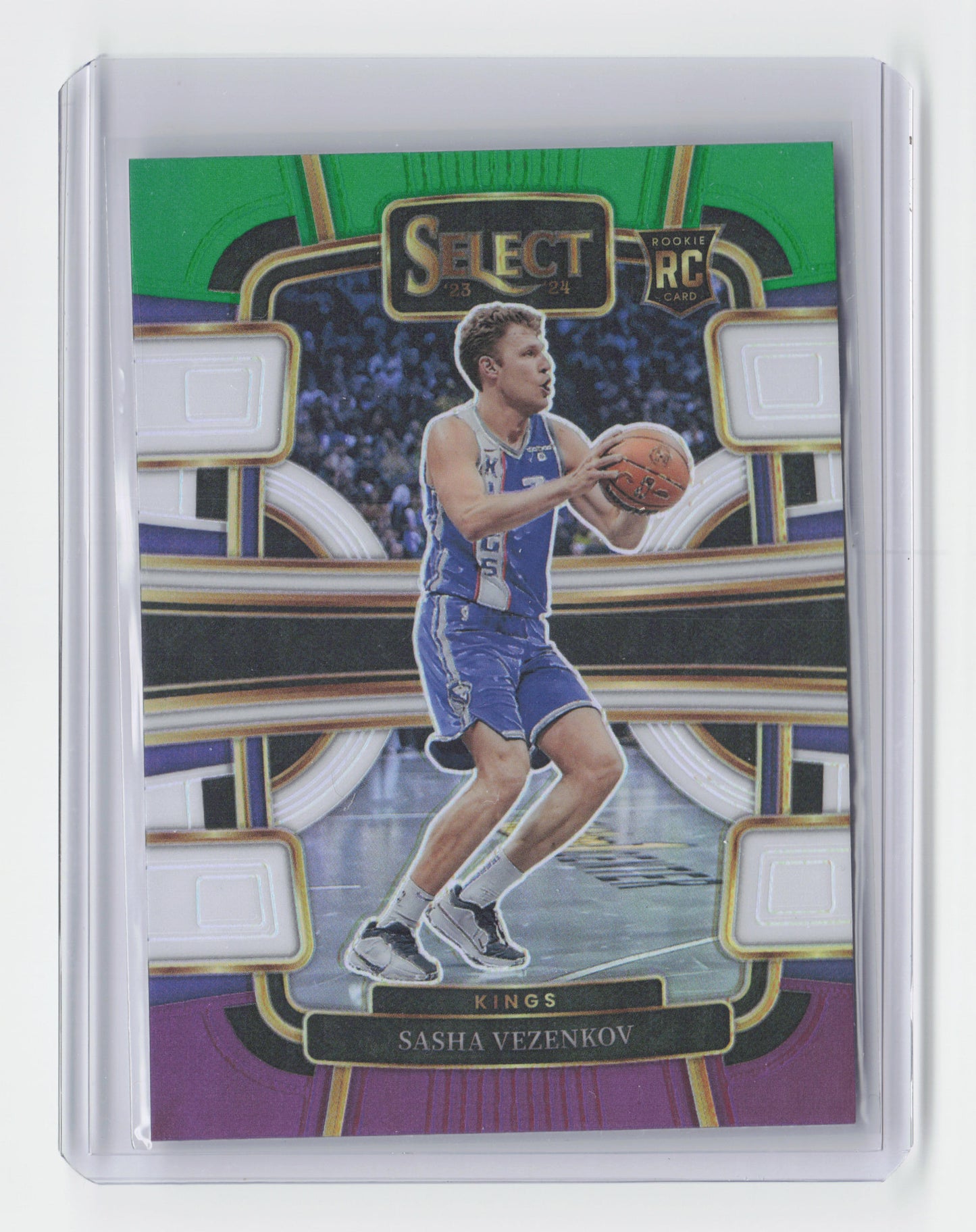 2023-24 SHASA VEZENKOV -Tri Green White Pink Rookie - Select - Kings #74