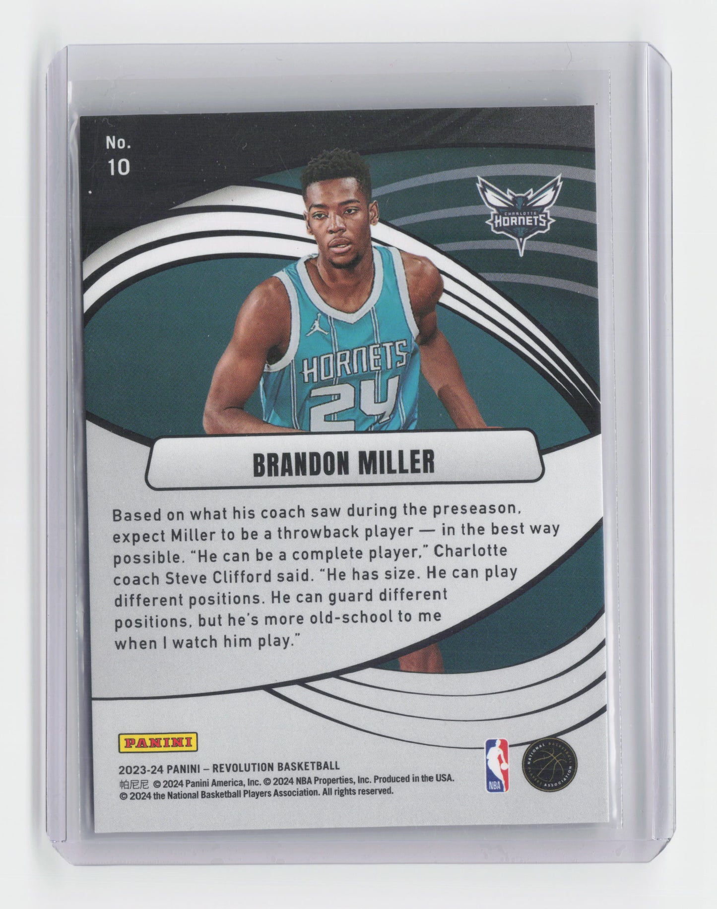2023-24 BRANDON MILLER - Supernova - Revolution - Hornets #10