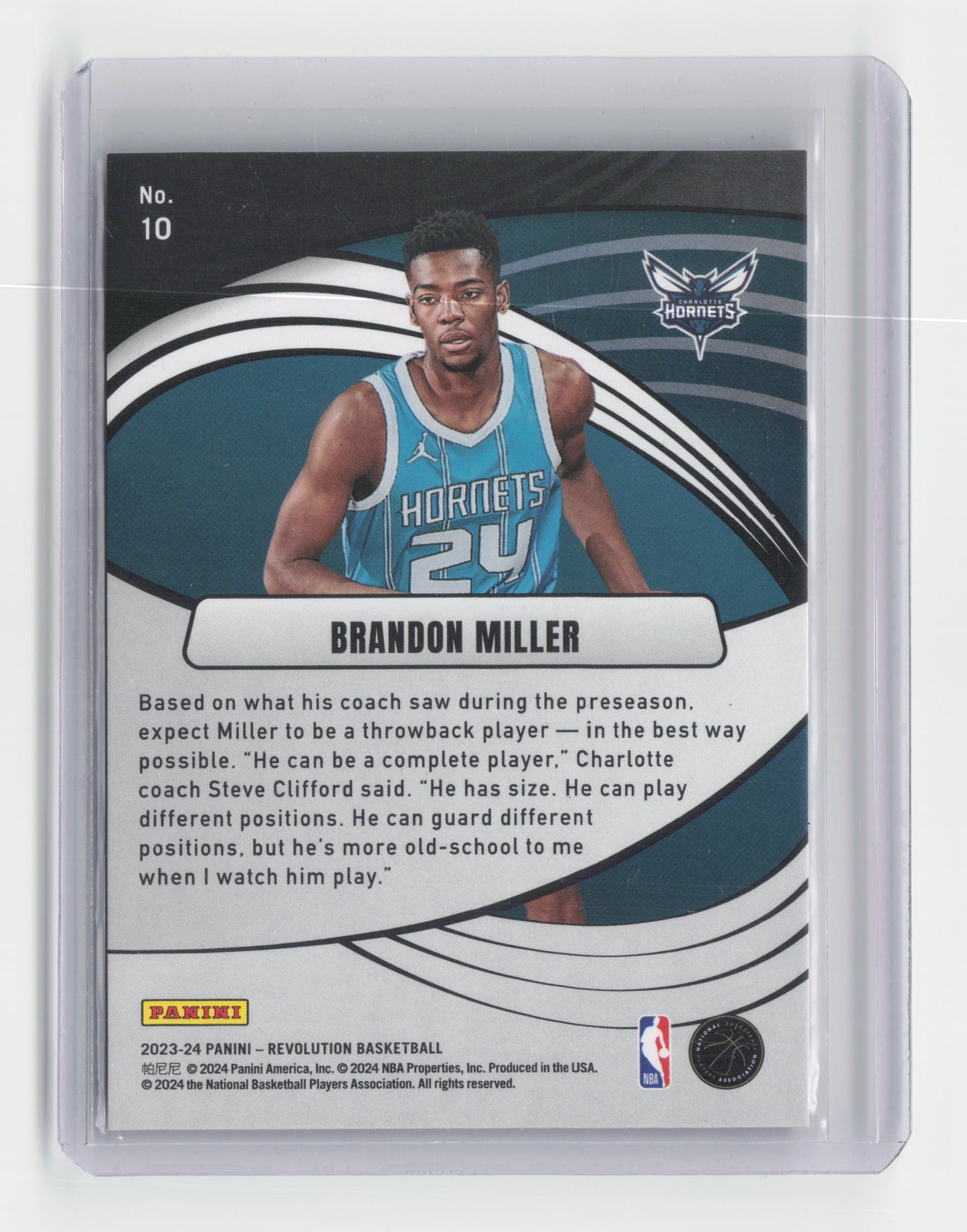 2023-24 BRANDON MILLER - Supernova - Revolution - Hornets #10