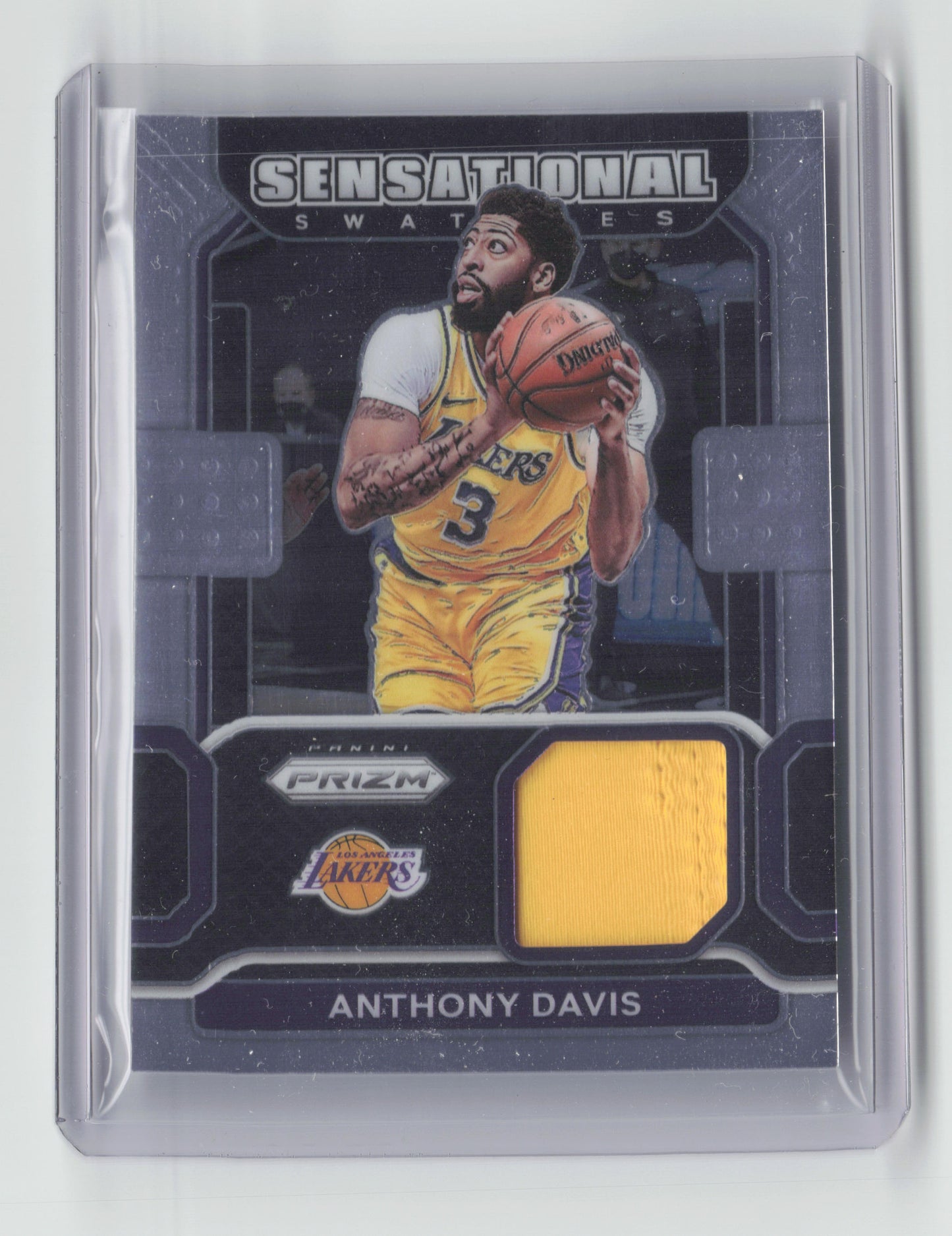 2021-22 ANTHONY DAVIS - Sensational swatches game worn patch - Prizm - Lakers