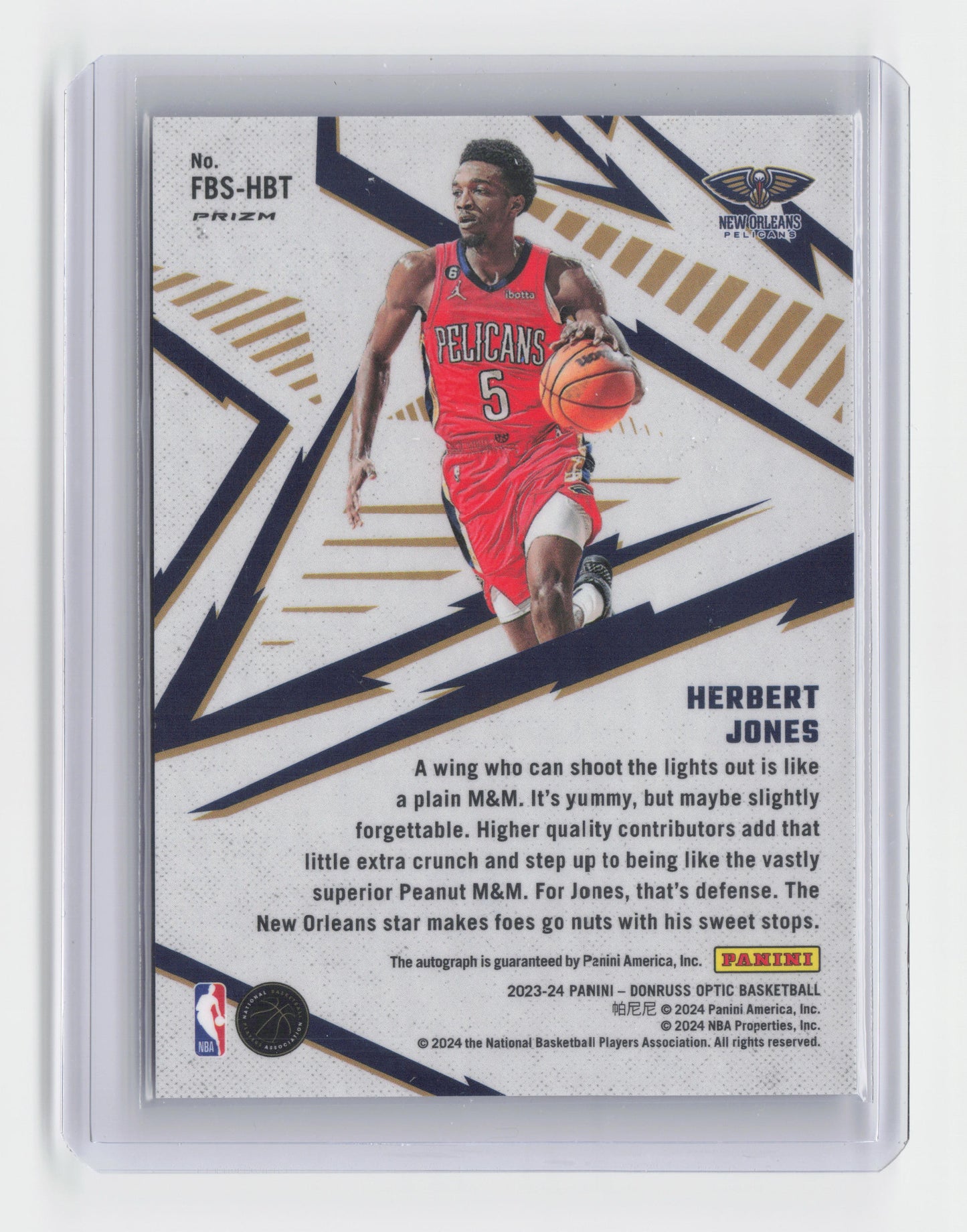 2023-24 Herbert Jones - Fast Break Signatures - Optic - Pelicans
