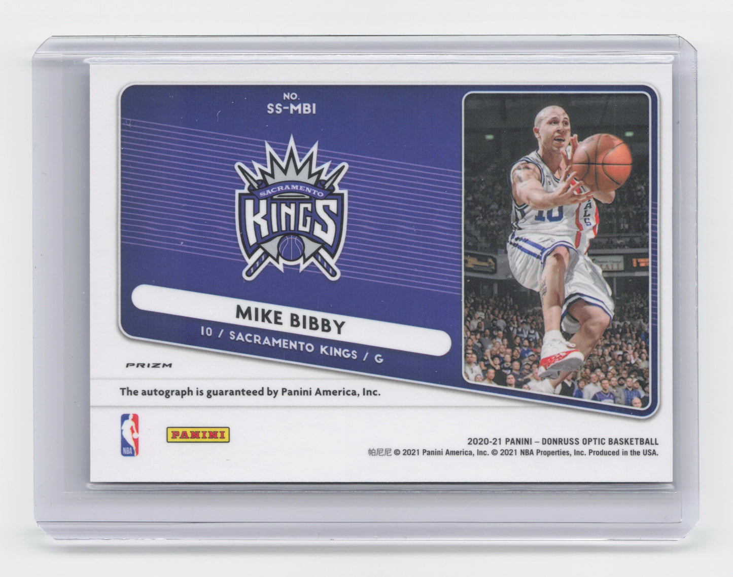 2020-21 - Mike Bibby - Signature Series - Optic - Kings