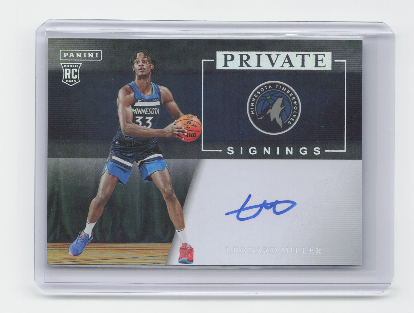 2023-24 - LEONARD MILLER - Private Signings - Timberwolves