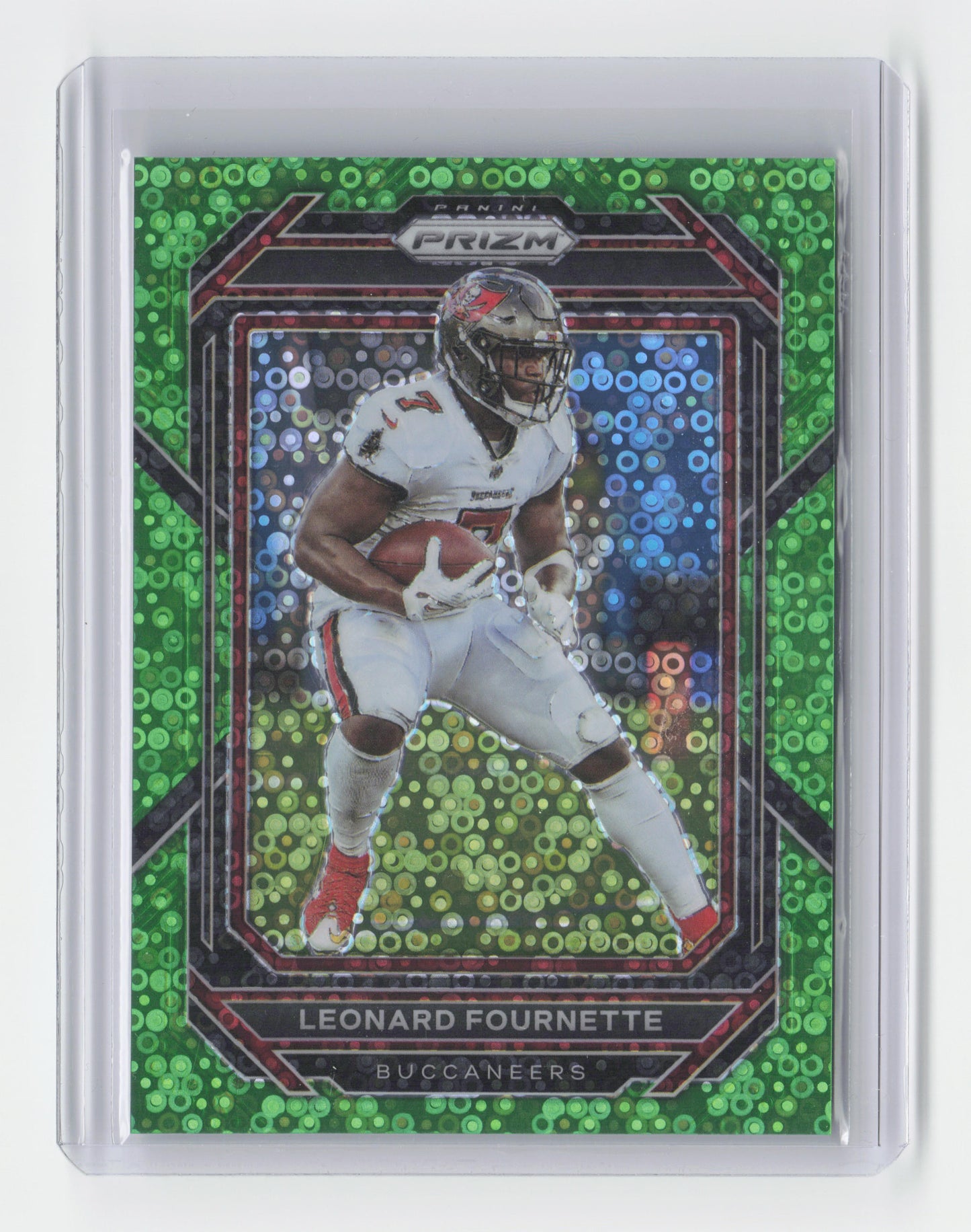 2022 LEONARD FOURNETTE Neon Green No Huddle 2/5 Prizm #274 NFL