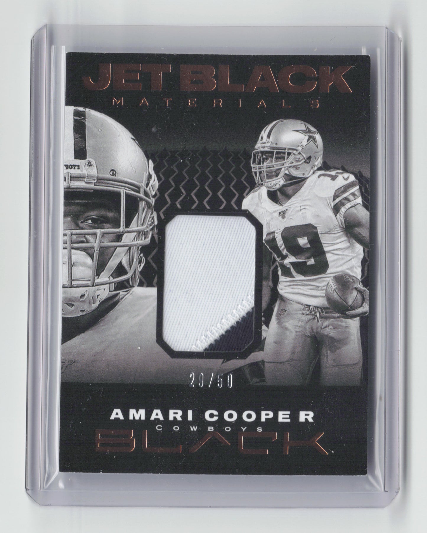 2020 AMARI COOPER Jet Black Materials Player Worn 29/50 #jb20 NFL