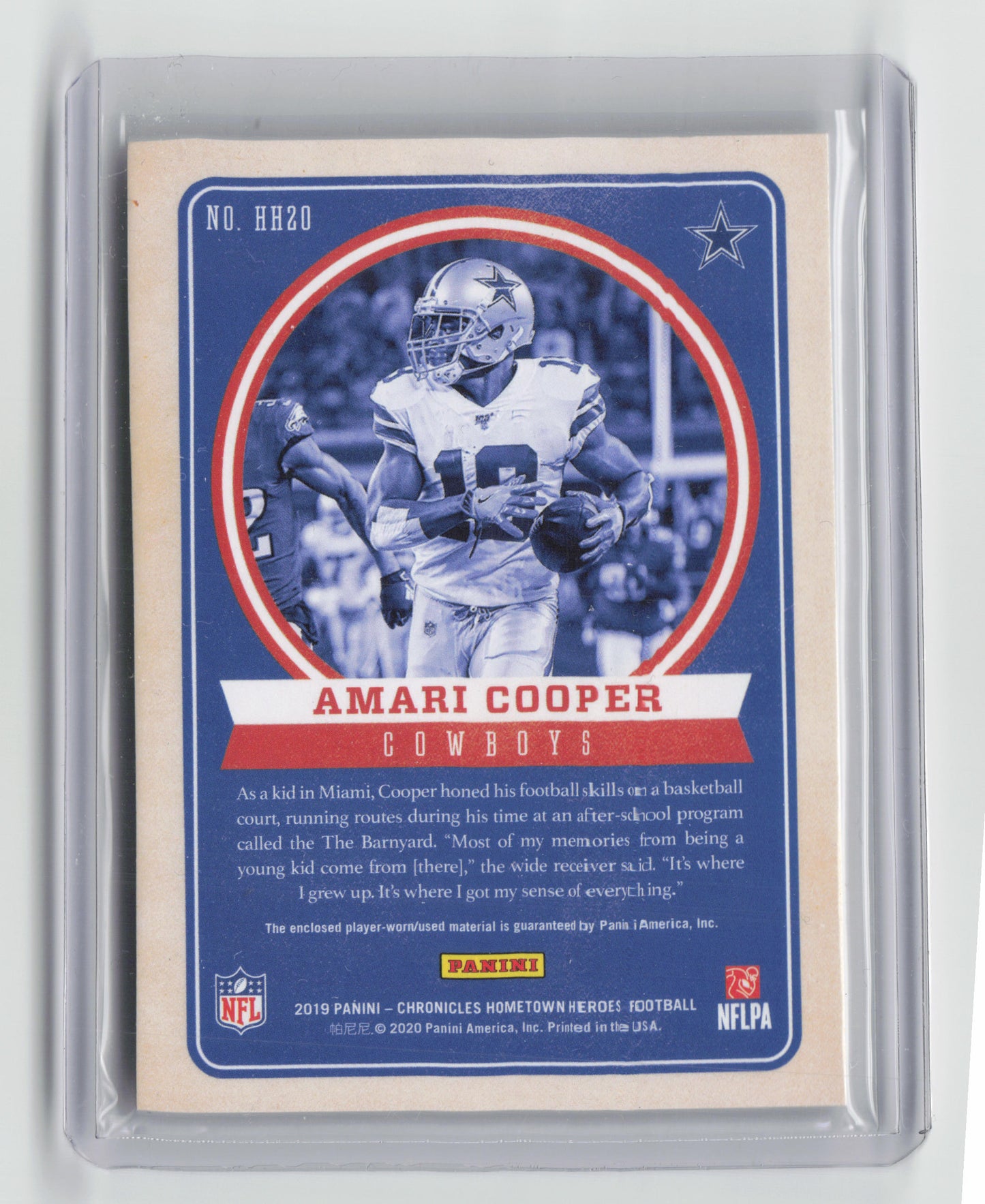 2019 AMARI COOPER Home Town Heroes 19/49 Game-Worn Patch Chronicles #HH20 NFL