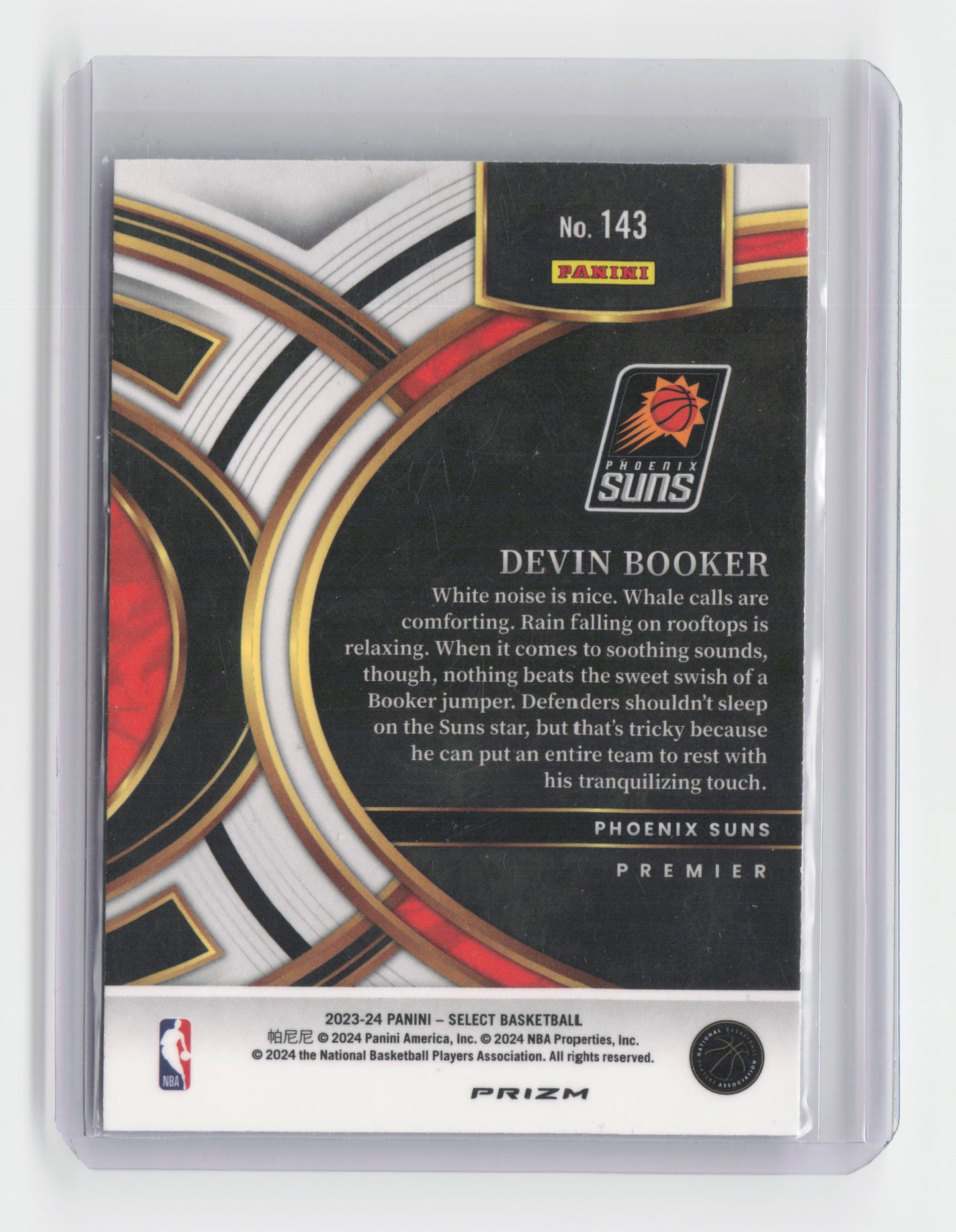 2023-24 - Devin Booker - Premier Blue Cracked Ice - Select - Suns #143