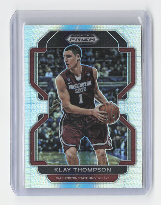 2022 - KLAY THOMPSON - Silver Pulsar - Prizm Draft Picks - Washington Uni