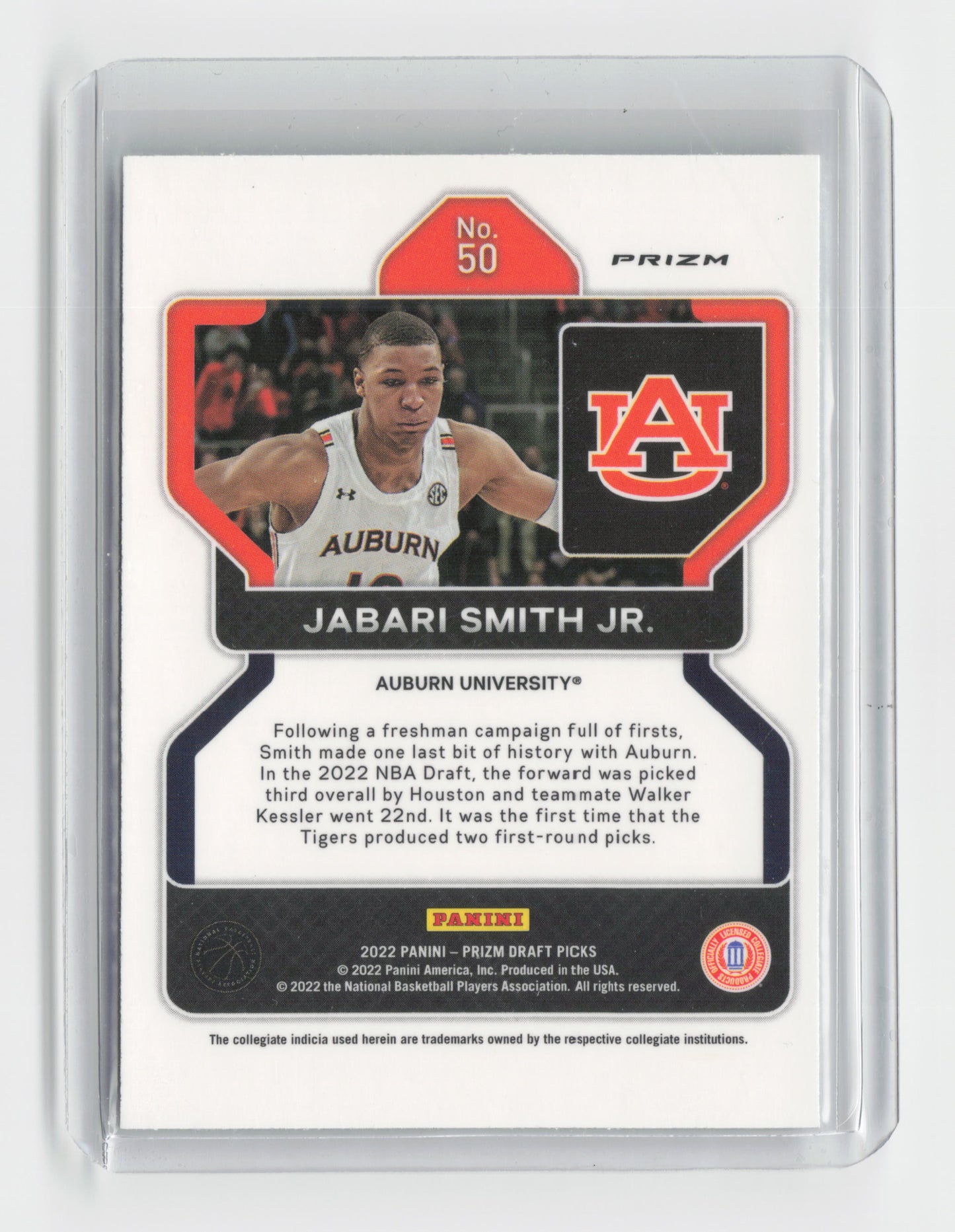 2022-23 - JABARI SMITH JR. Rookie Silver Pulsar Prizm Draft Picks