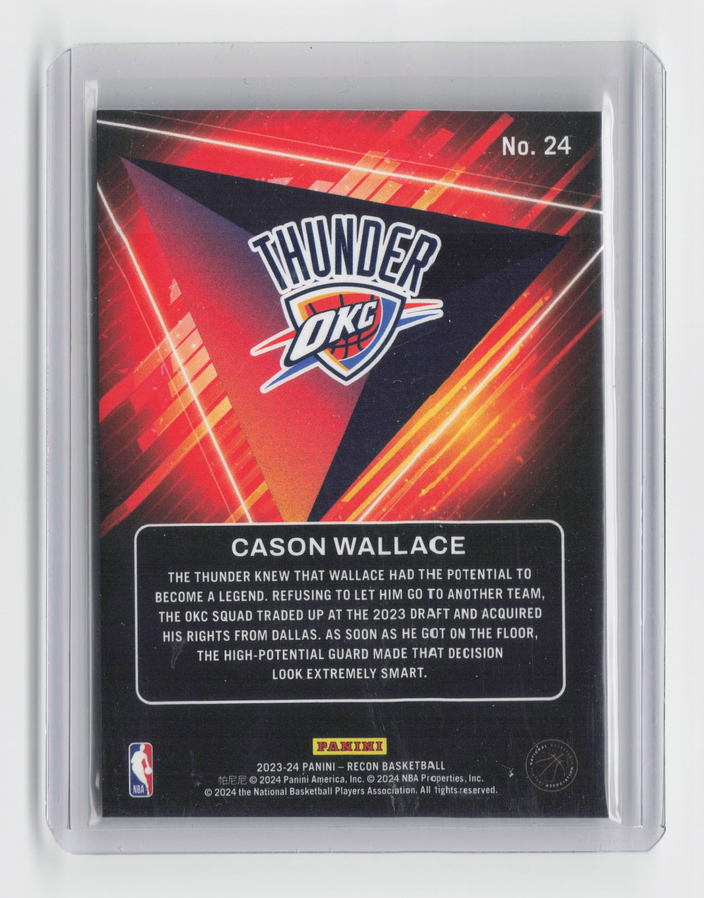 2022-23 - CASON WALLACE - Future Legends - Recon - OKC #24