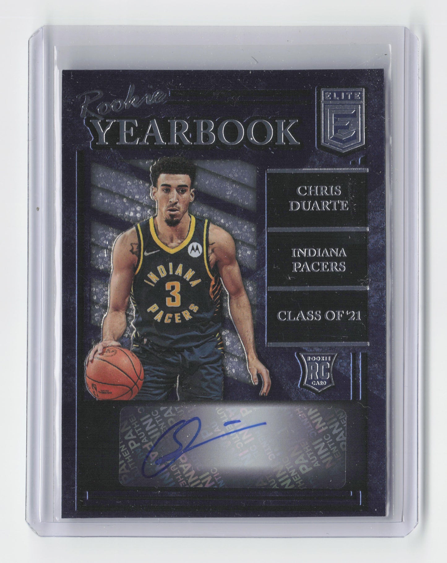 2021-22 - CHRIS DUARTE - Rookie Yearbook Autograph - Elite - Pacers