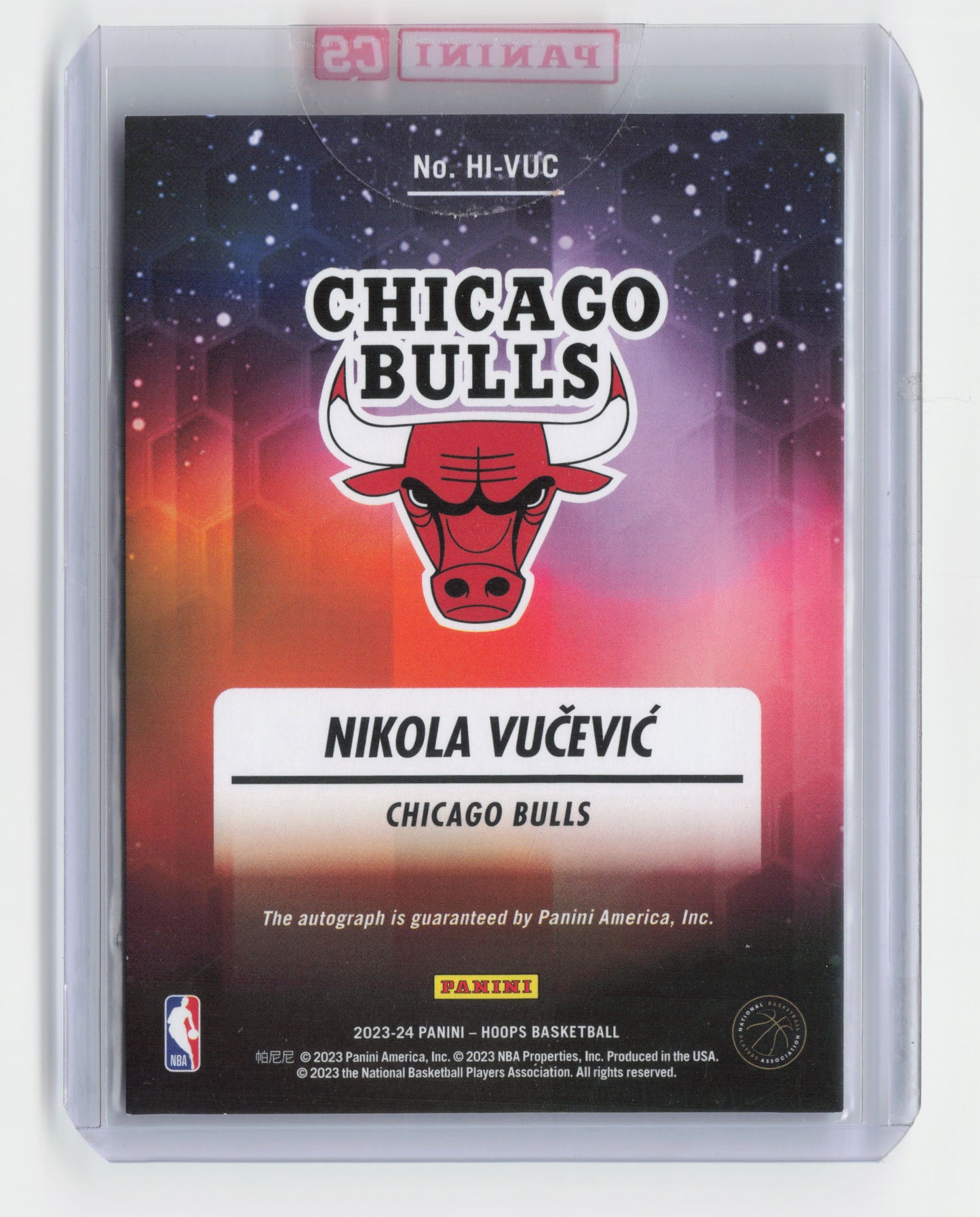 2023-24 - NICOLA VUCEVIC Hoops Ink Autograph Redemption Bulls