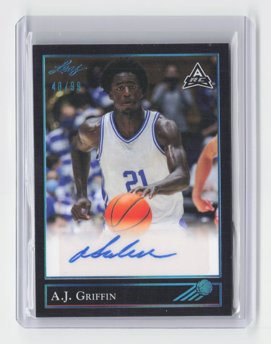 2022 - A.J Griffin Autograph 40/99 Leaf