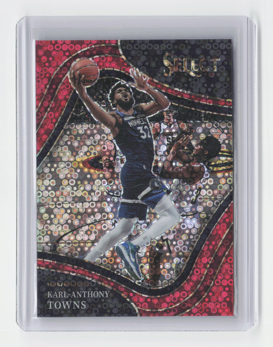 2021-22 - KARL-ANTHONY TOWNS Red Courtside 9/49 Select Timberwolves #207