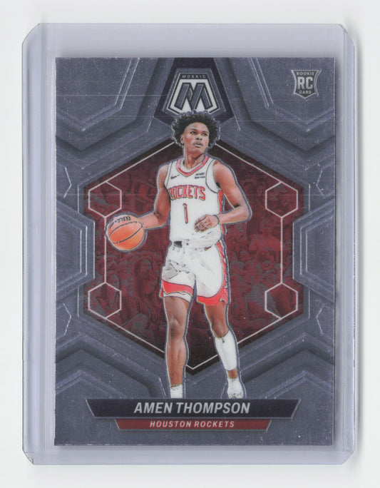 2023-24 - AMEN THOMPSON Rookie Base Mosaic Rockets #230