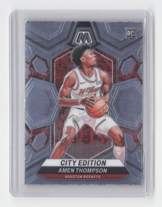 2023-24 - AMEN THOMPSON City Edition Rookie Mosaic Rockets #281