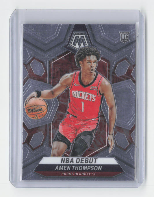 2023-24 - AMEN THOMPSON NBA Debut Mosaic Rockets #269