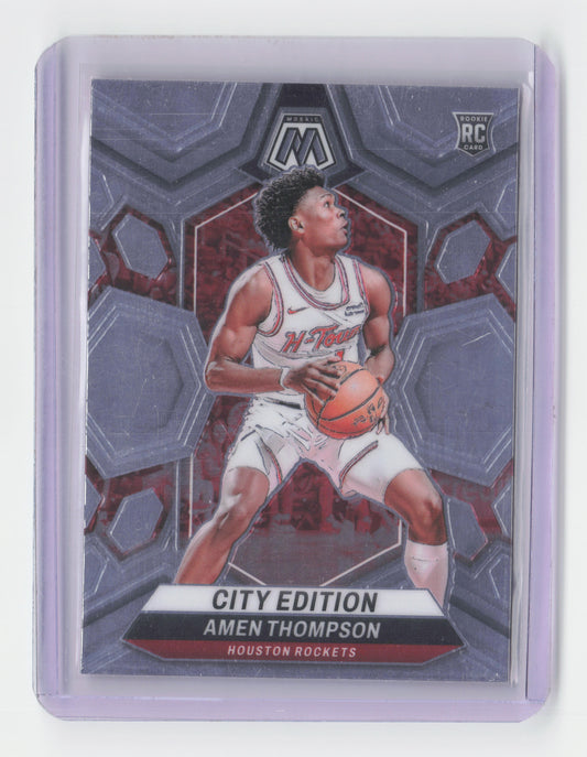 2023-24 - AMEN THOMPSON City Edition Rookie Mosaic Rockets #281